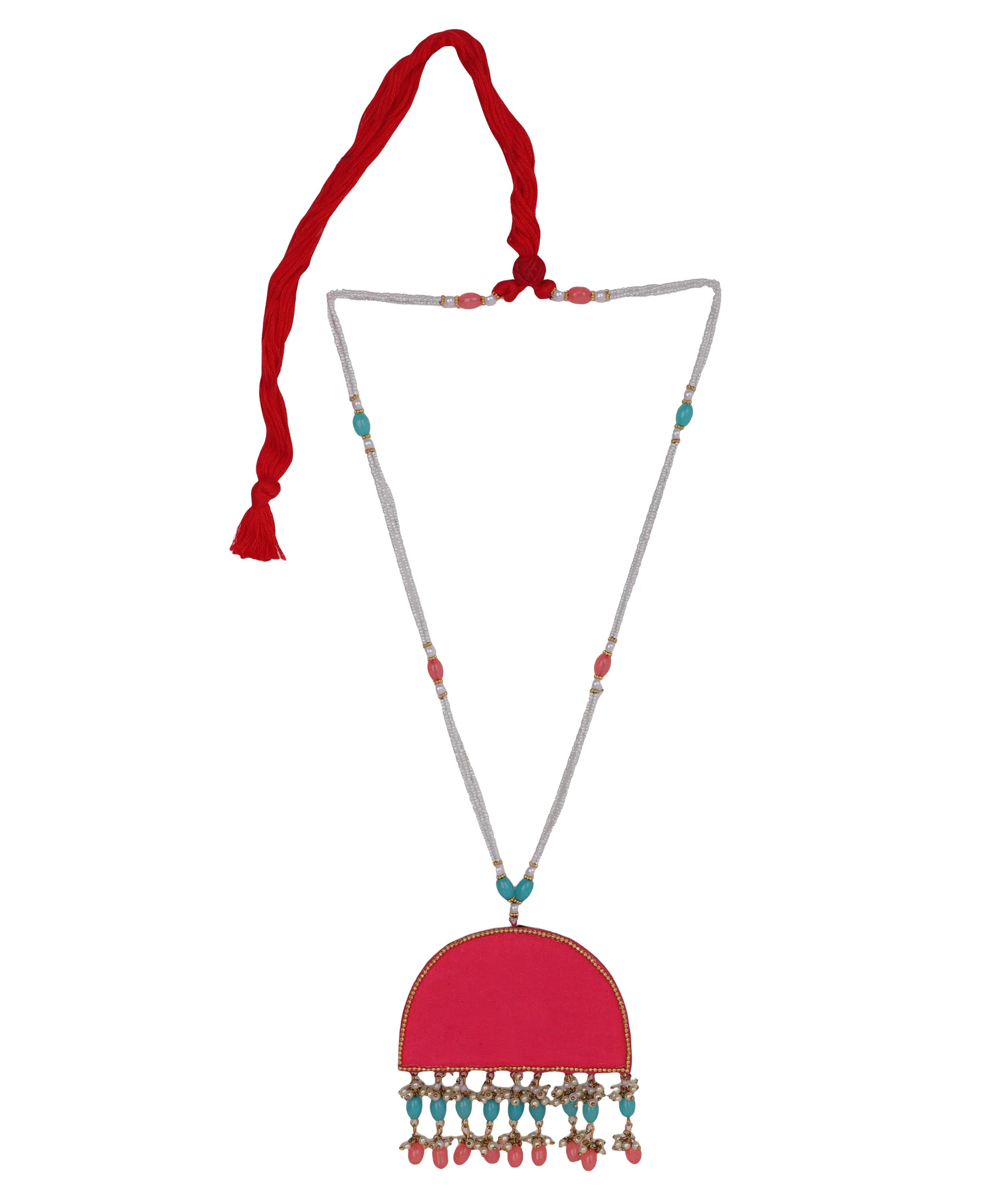 Hasti Classic Multi Color Hand Painted (Necklace) HP-NP-043 - KHOJ.CITY
