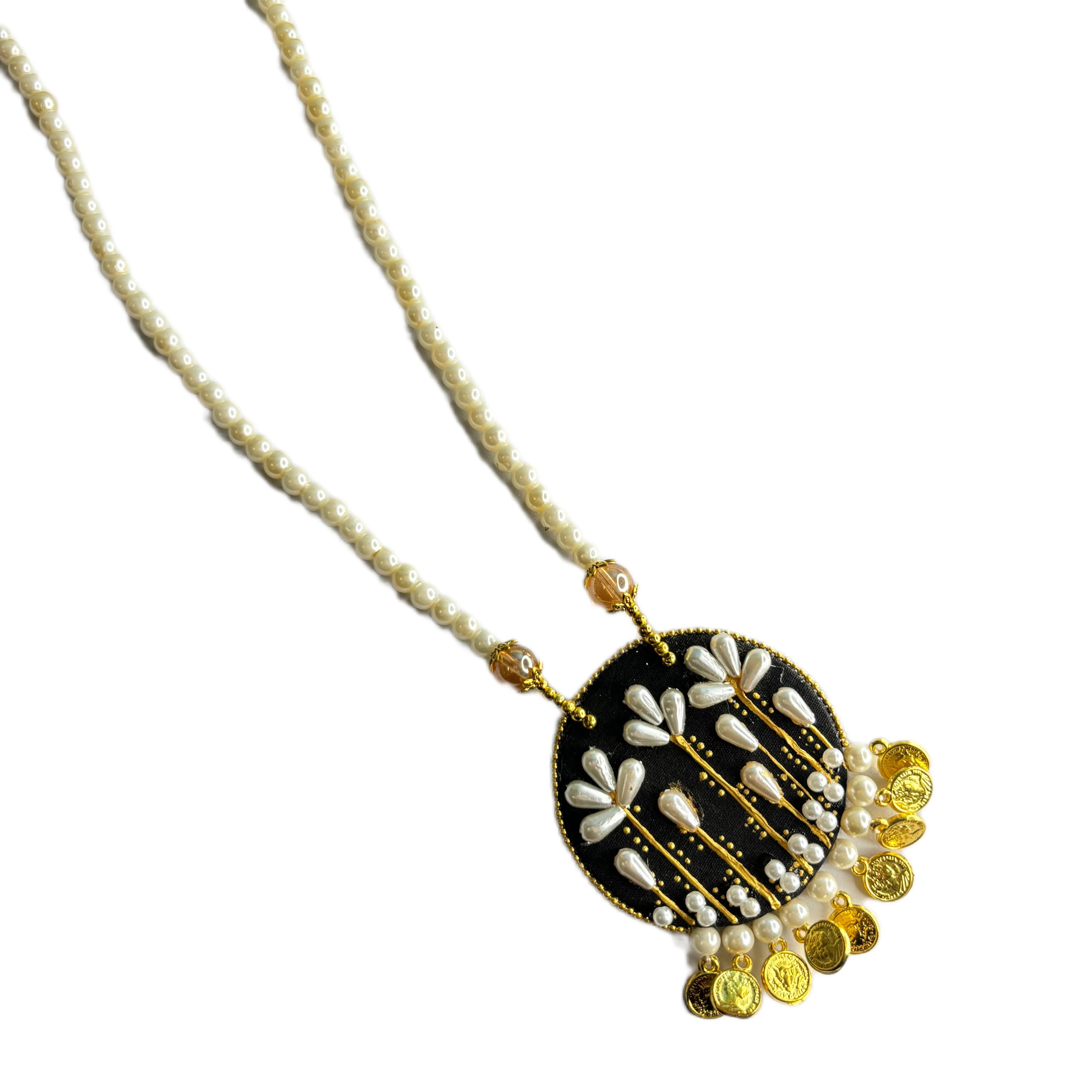 Ivory Classic Multi Color Handmade (Necklace) HM-NP-020 - KHOJ.CITY