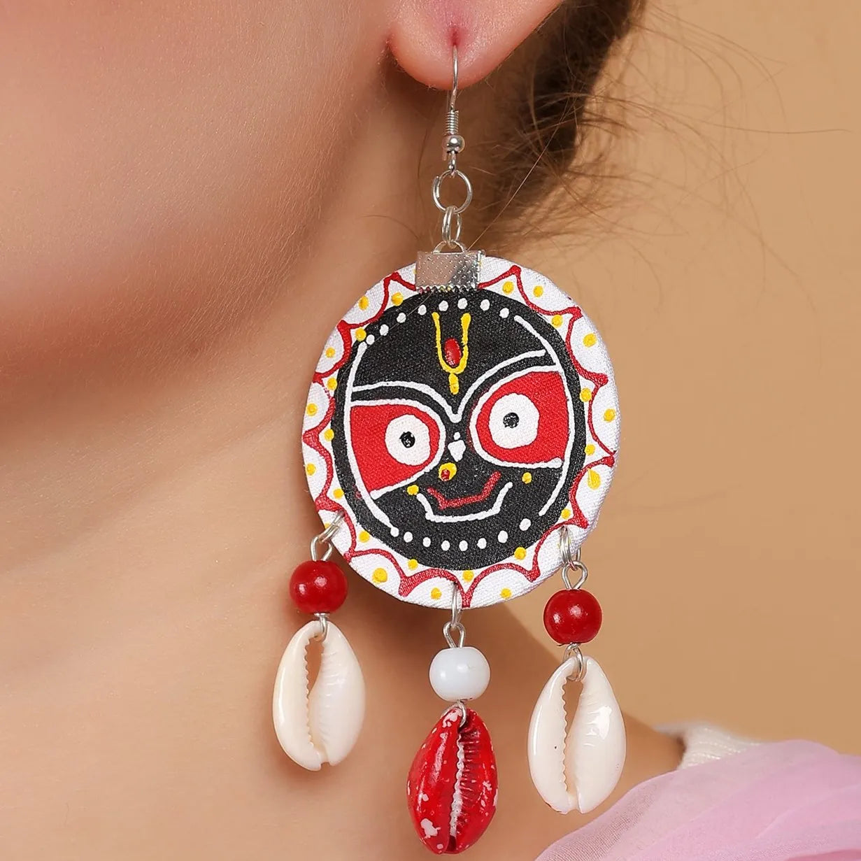 Jagabandhu Traditional Multi Color Hand Painted (Necklace Set) HP-NP-191 - KHOJ.CITY