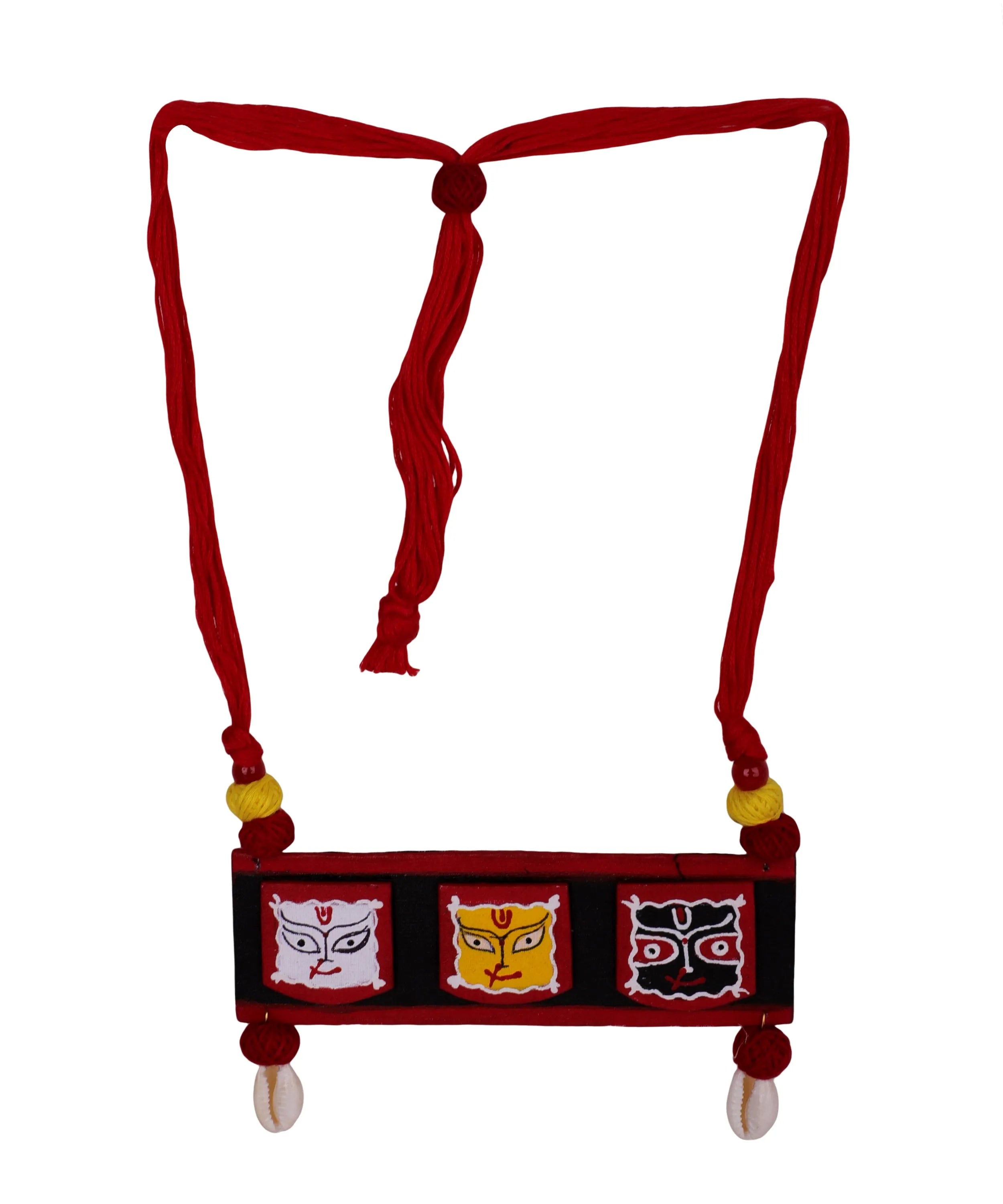 Jagannath Traditional Multi Color Hand Painted (Necklace) HP-NP-127 - KHOJ.CITY