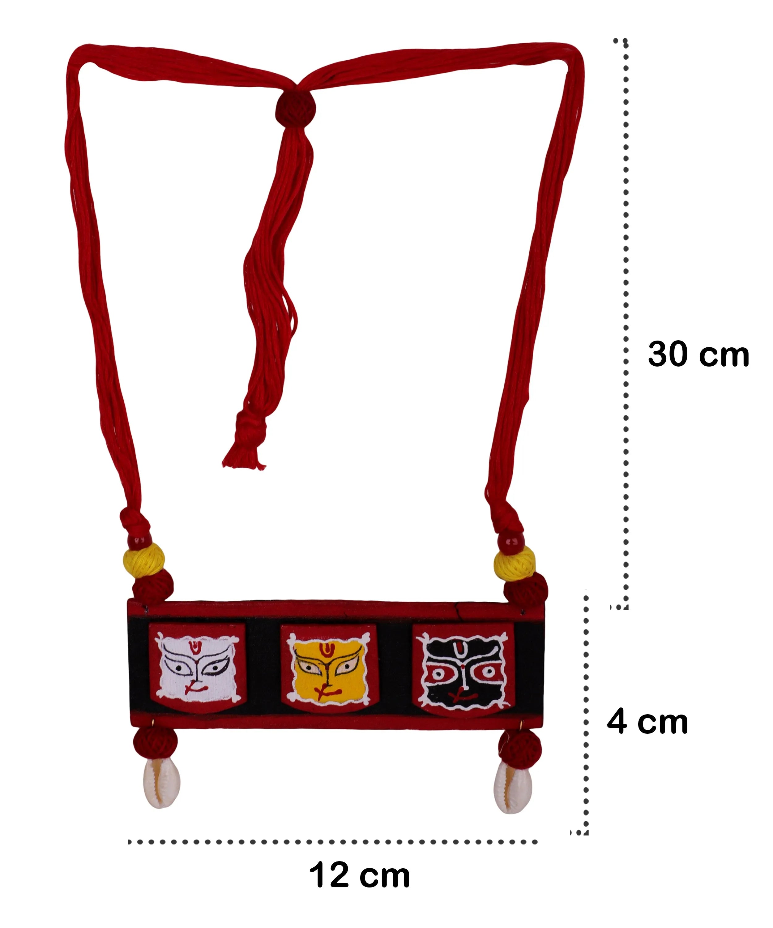 Jagannath Traditional Multi Color Hand Painted (Necklace) HP-NP-127 - KHOJ.CITY