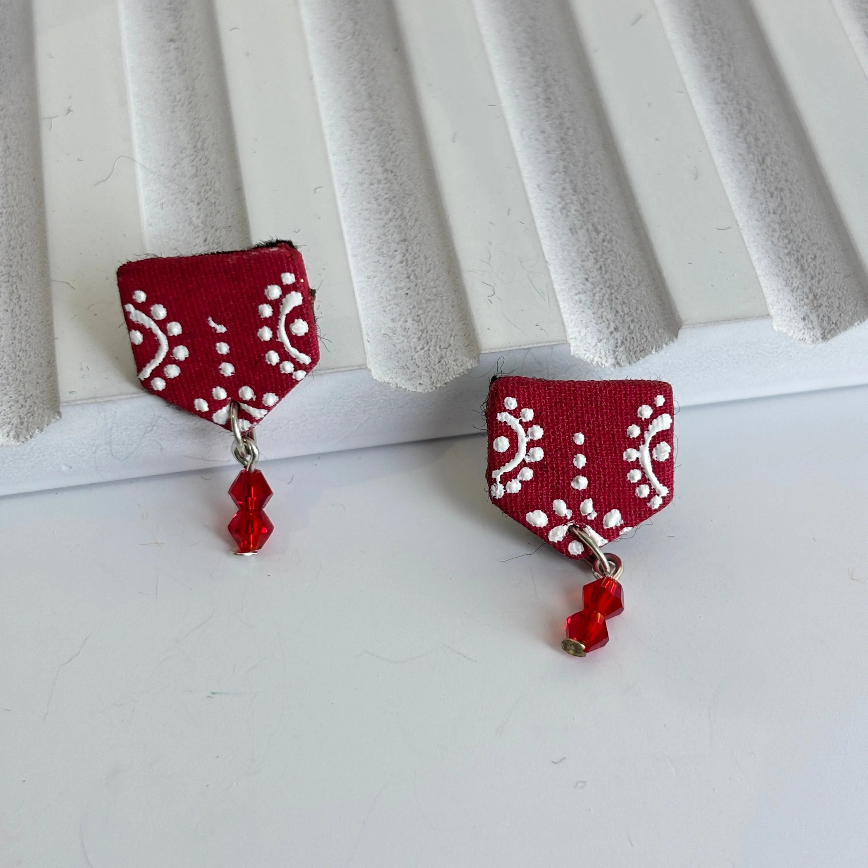 Mini Classic Multi Color Hand Painted Stud (Earrings) HP-ER-219 - KHOJ.CITY