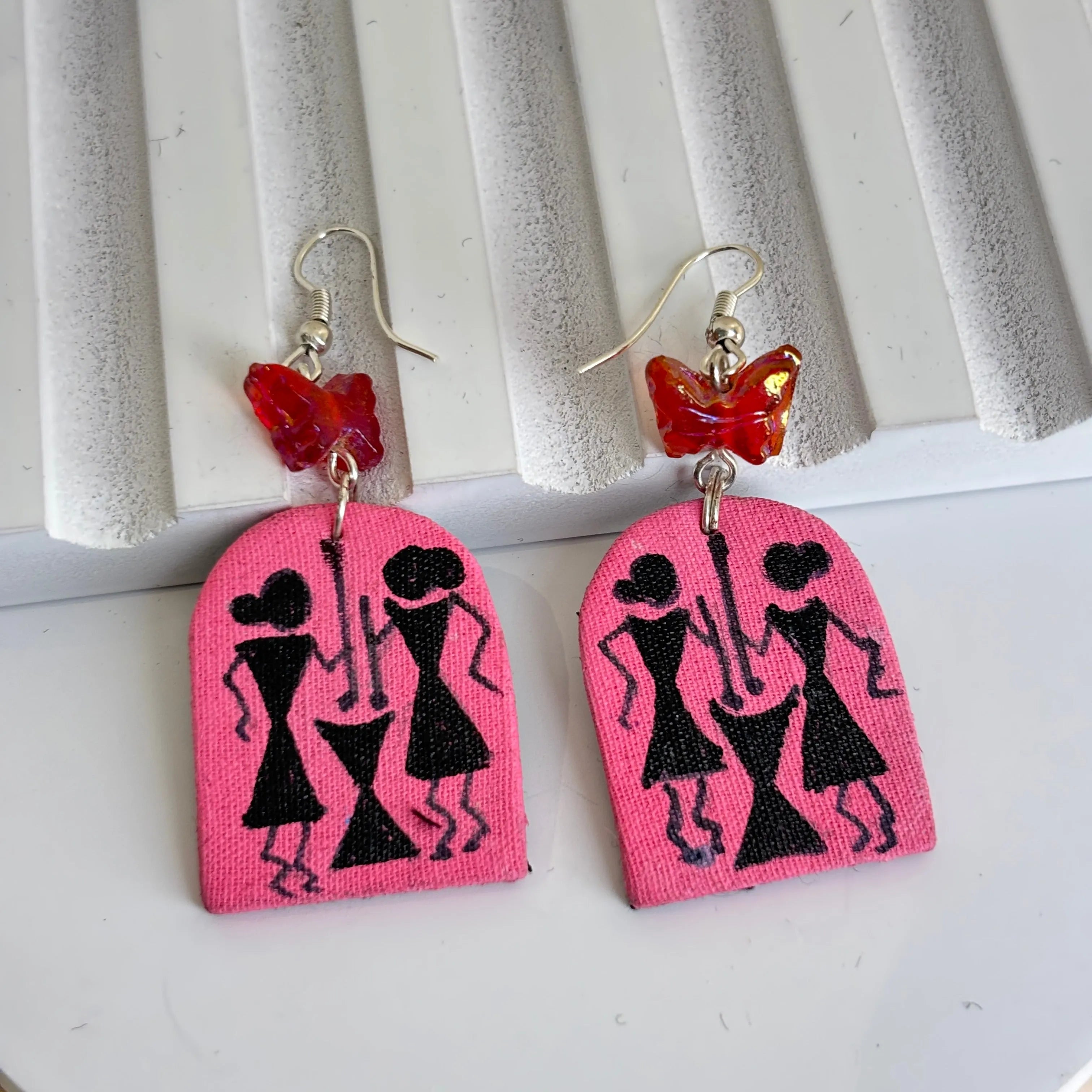 Mini Classic Multi Color Hand Painted Stud (Earrings) HP-ER-224 - KHOJ.CITY