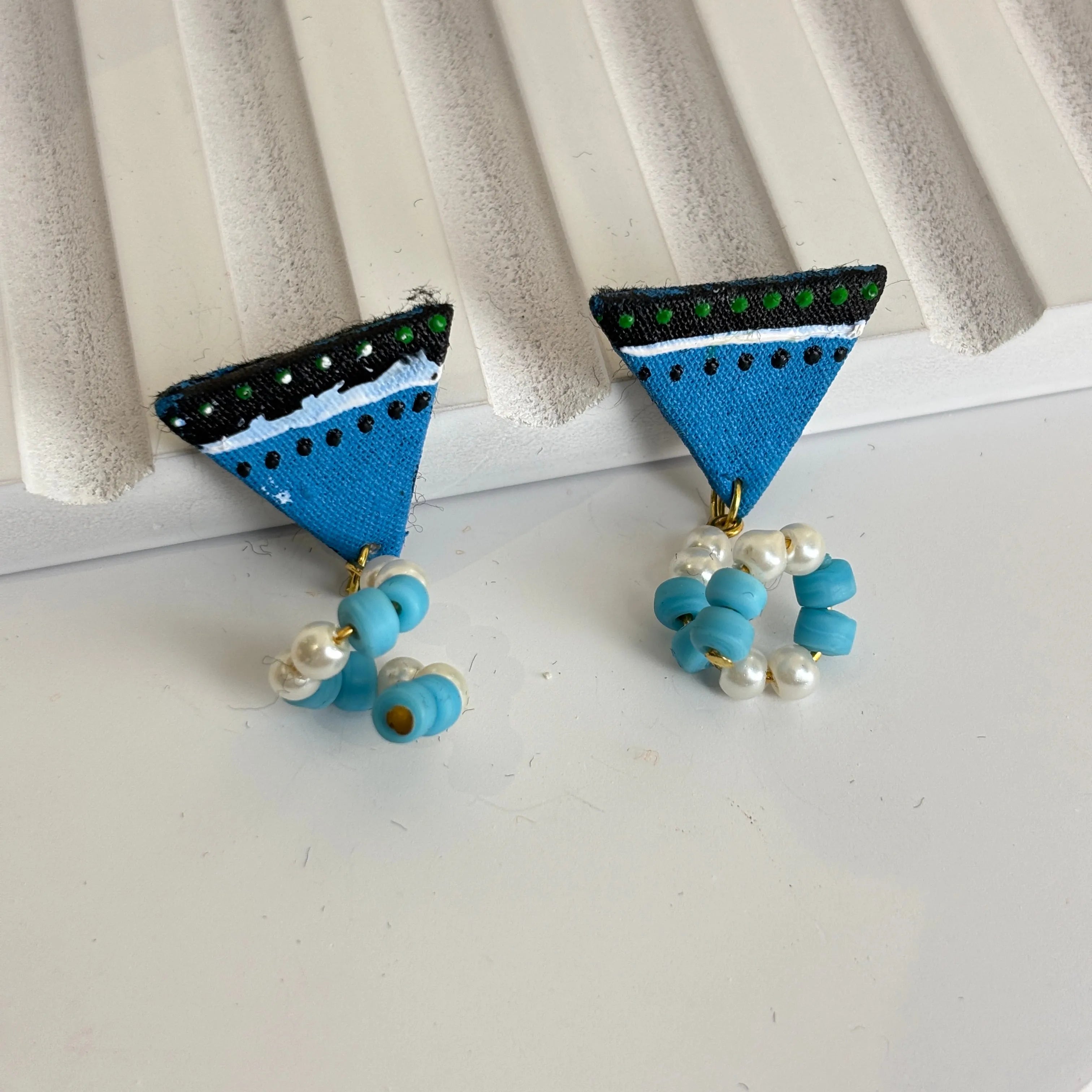 Mini Classic Multi Color Hand Painted Stud (Earrings) HP-ER-231 - KHOJ.CITY