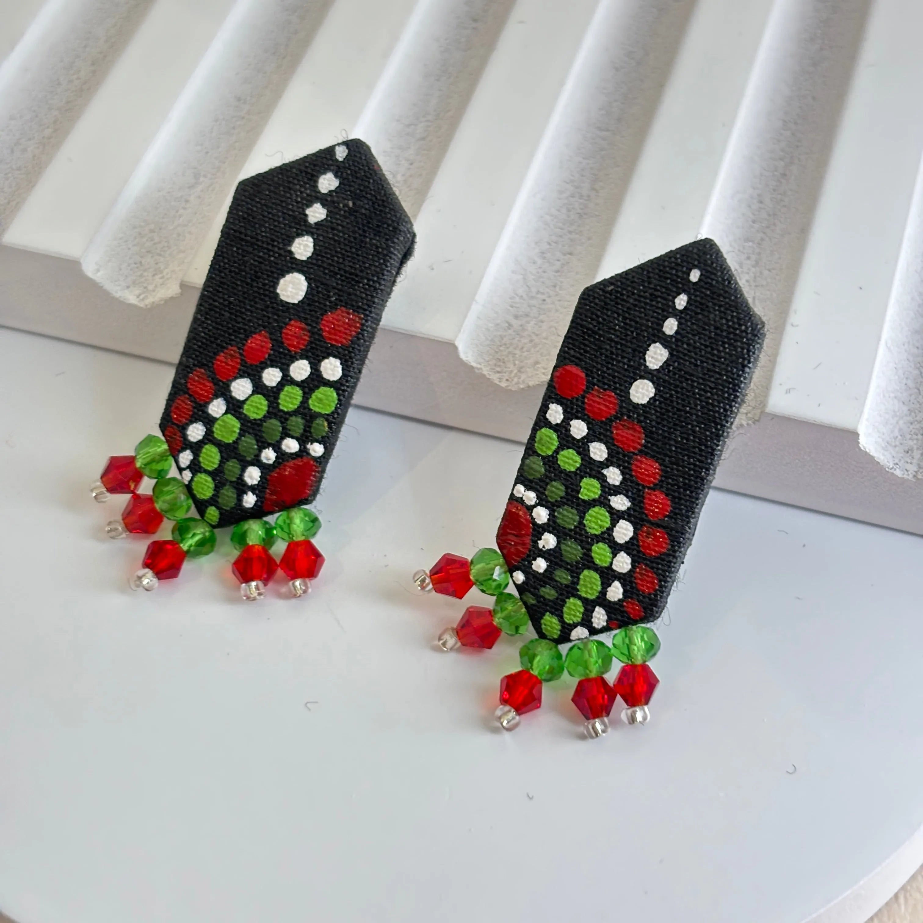 Mini Classic Multi Color Hand Painted Stud (Earrings) HP-ER-237 - KHOJ.CITY