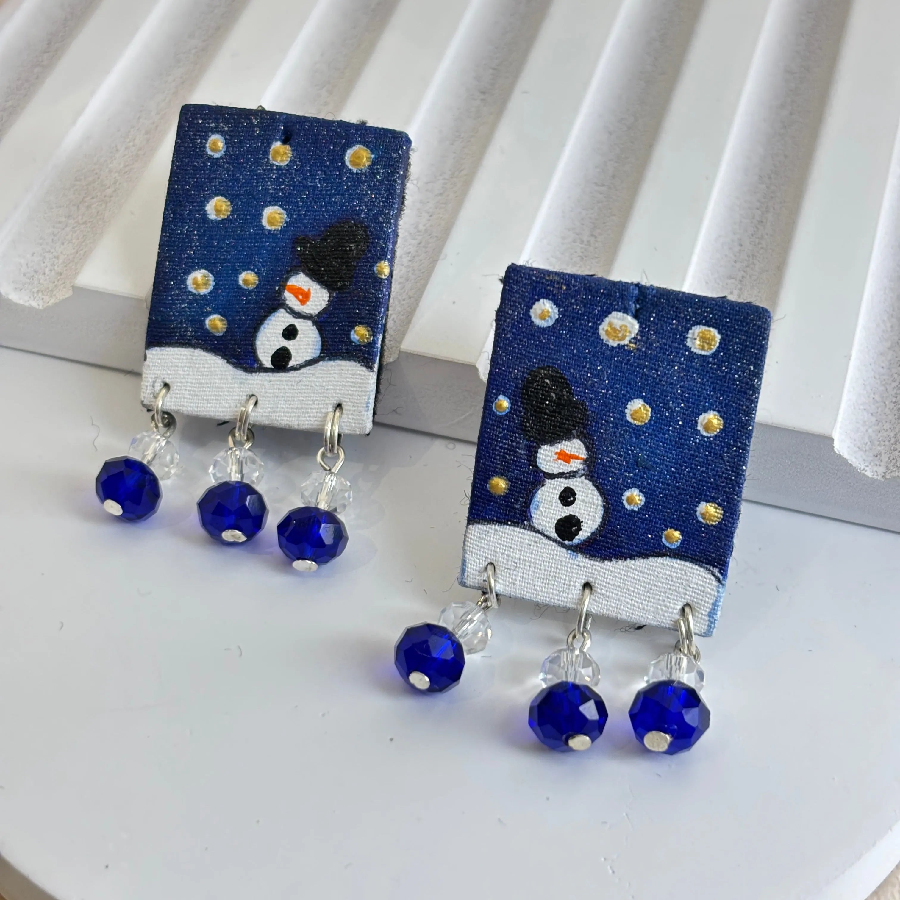 Mini Classic Multi Color Hand Painted Stud (Earrings) HP-ER-245 - KHOJ.CITY