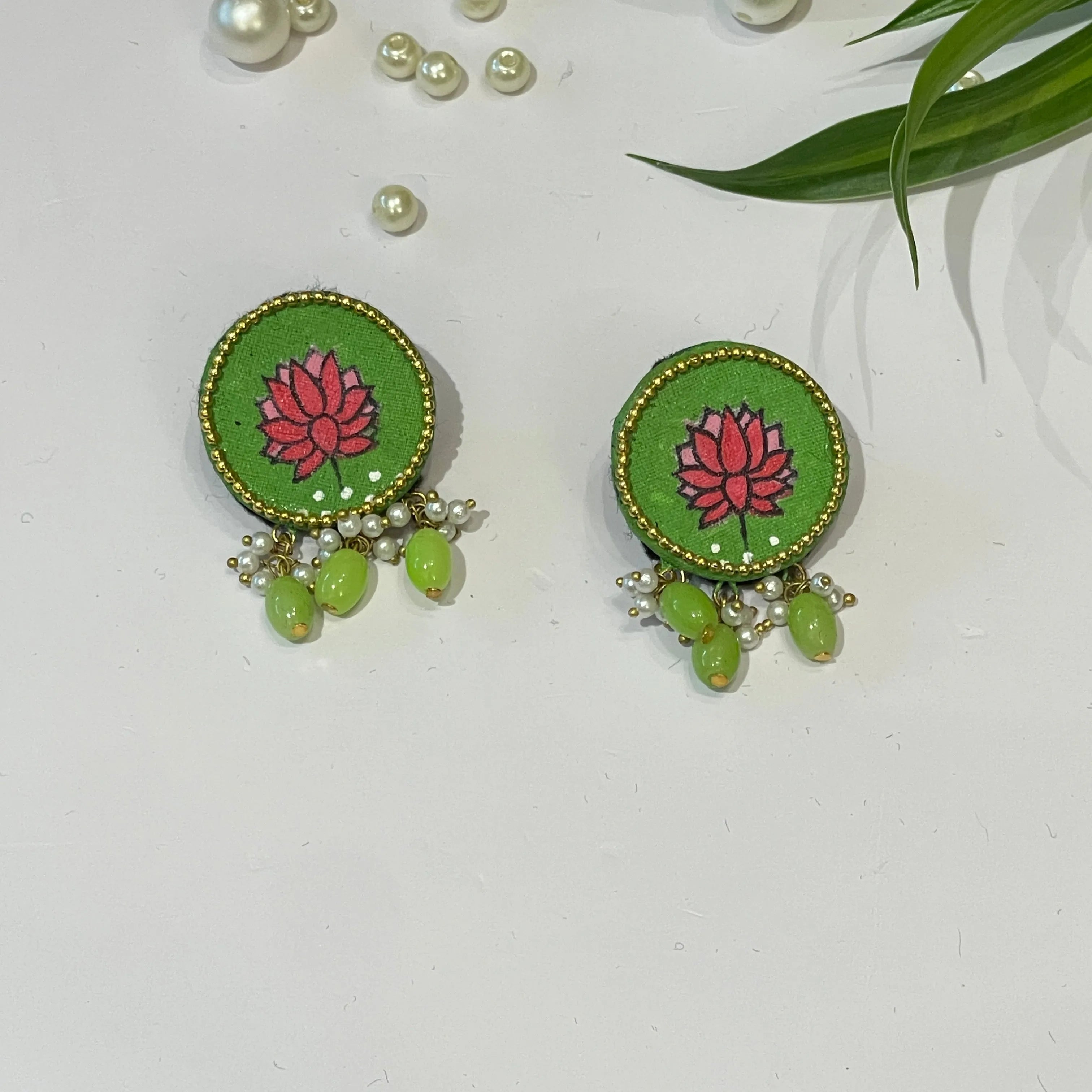 Mini Classic Multi Color Hand Painted Stud (Earrings) HP-ER-120 - KHOJ.CITY