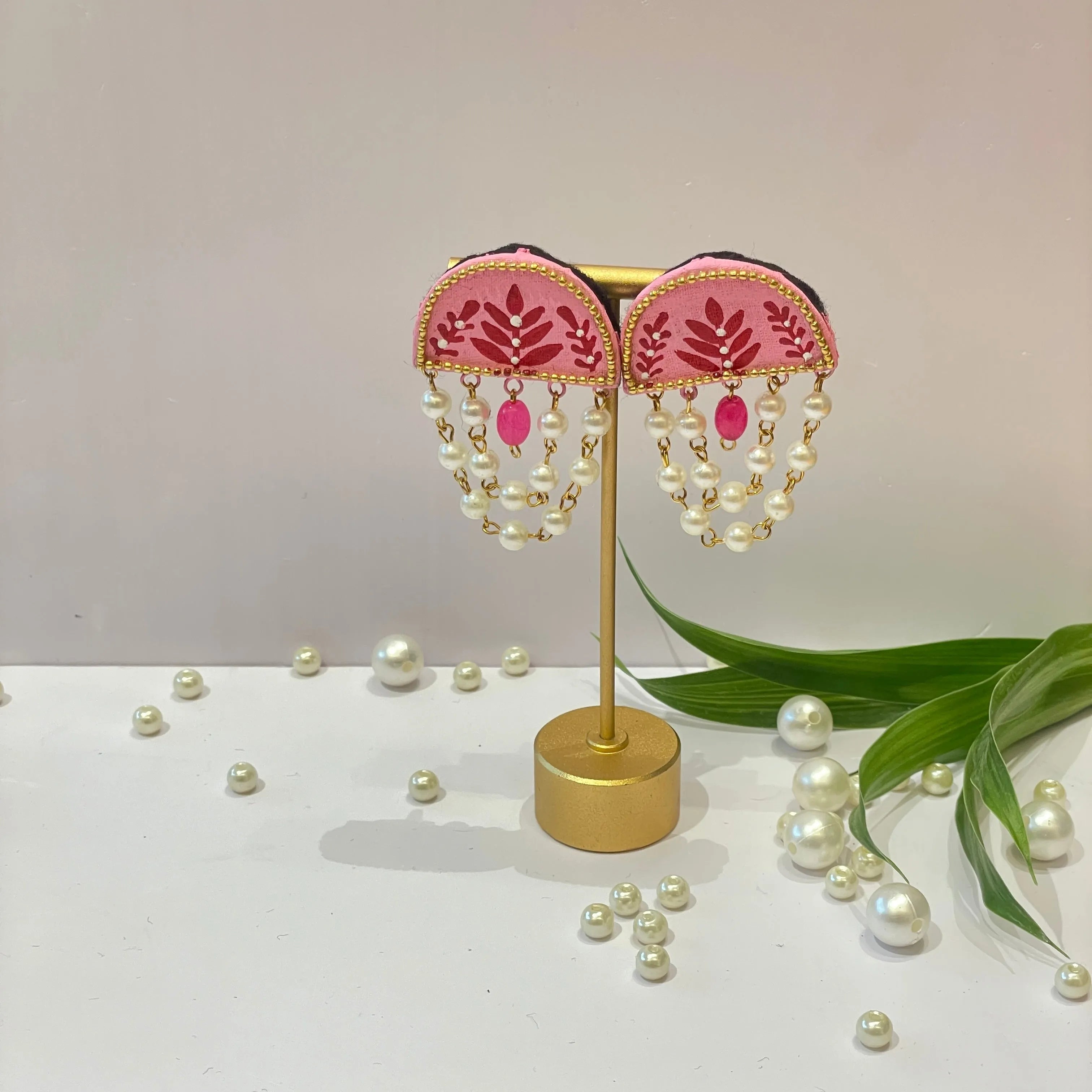 Mini Classic Multi Color Hand Painted Stud (Earrings) HP-ER-126 - KHOJ.CITY