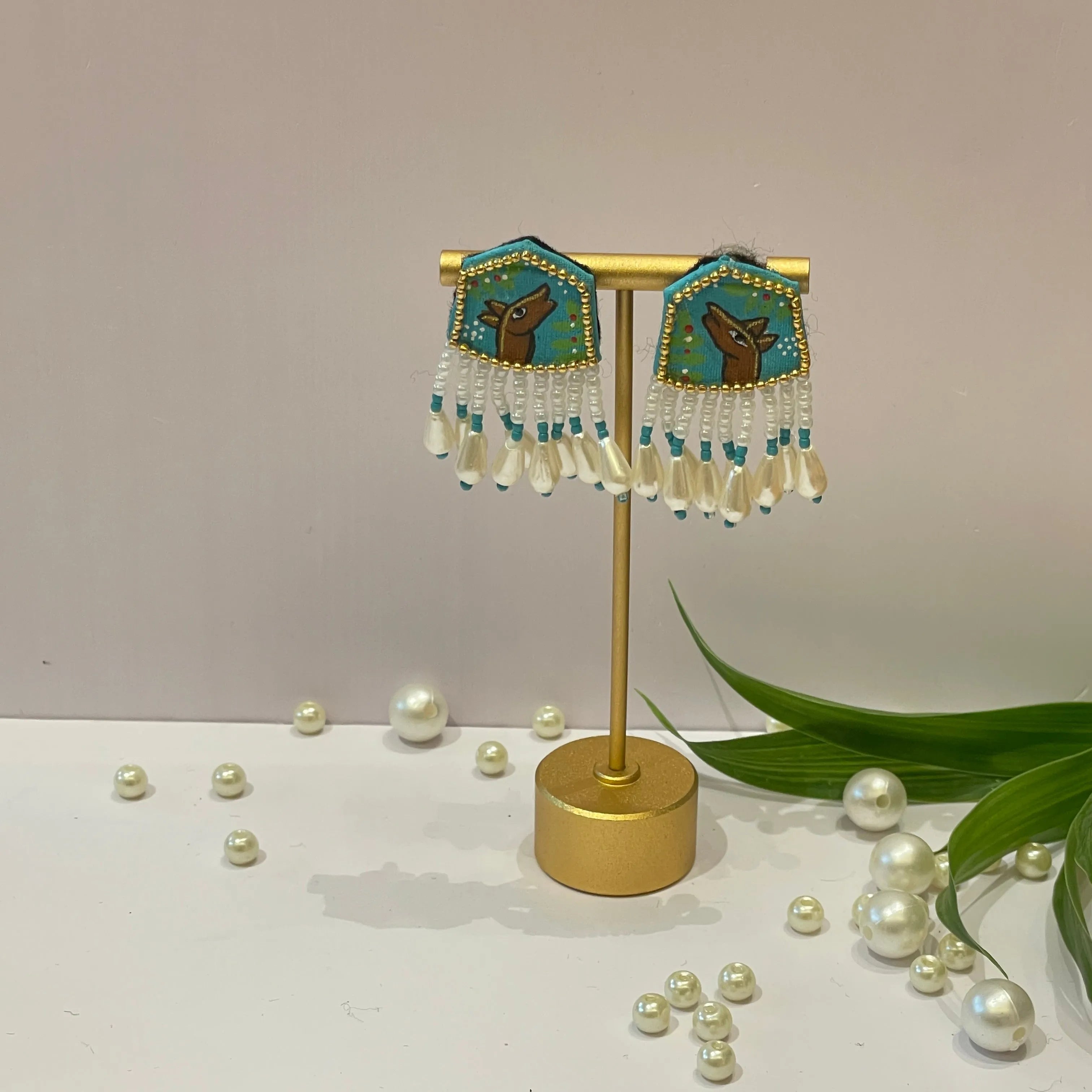 Mini Classic Multi Color Hand Painted Stud (Earrings) HP-ER-127 - KHOJ.CITY