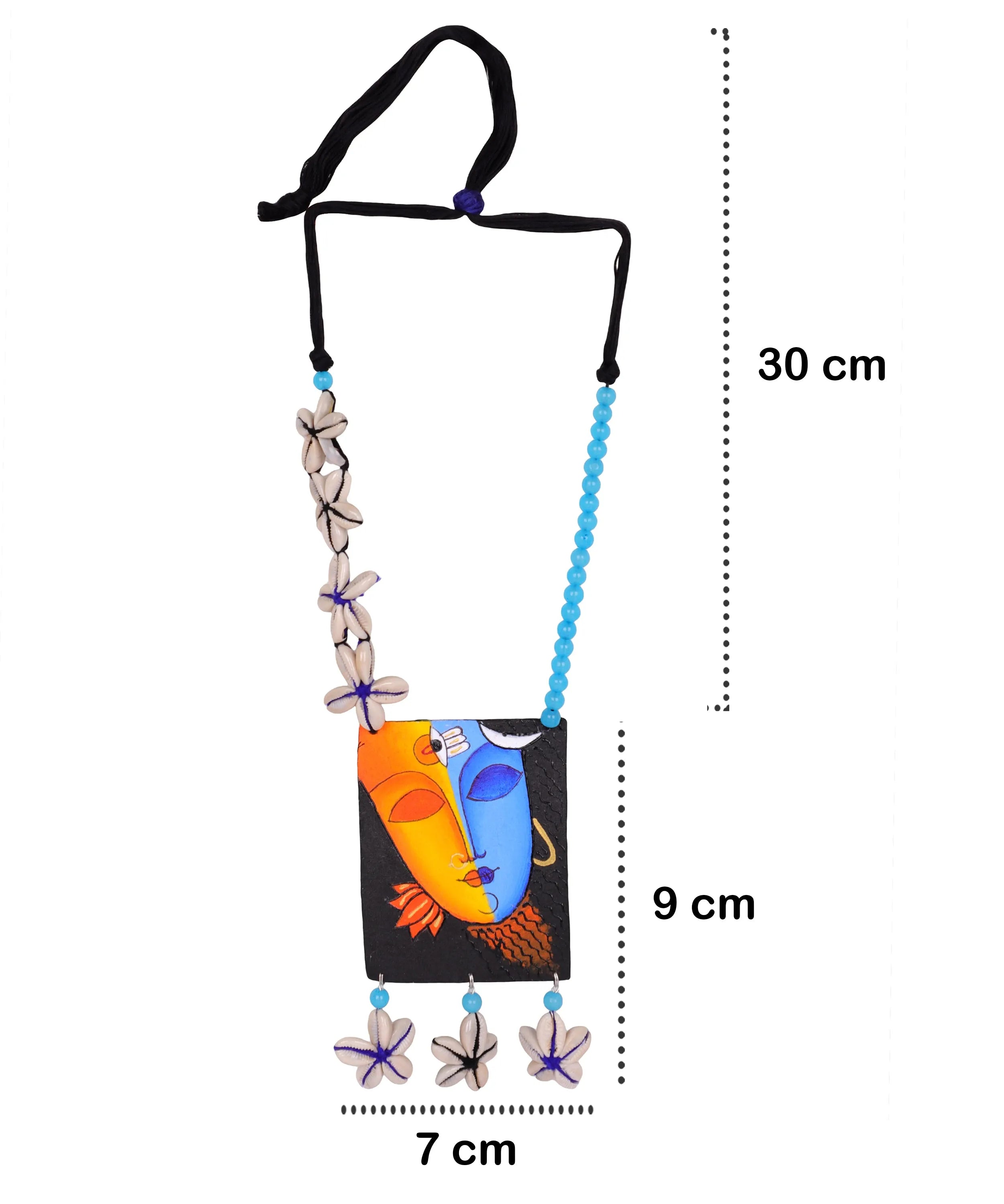 Aarya Traditional Hand Painted (Necklace) HP-NP-117 - KHOJ.CITY