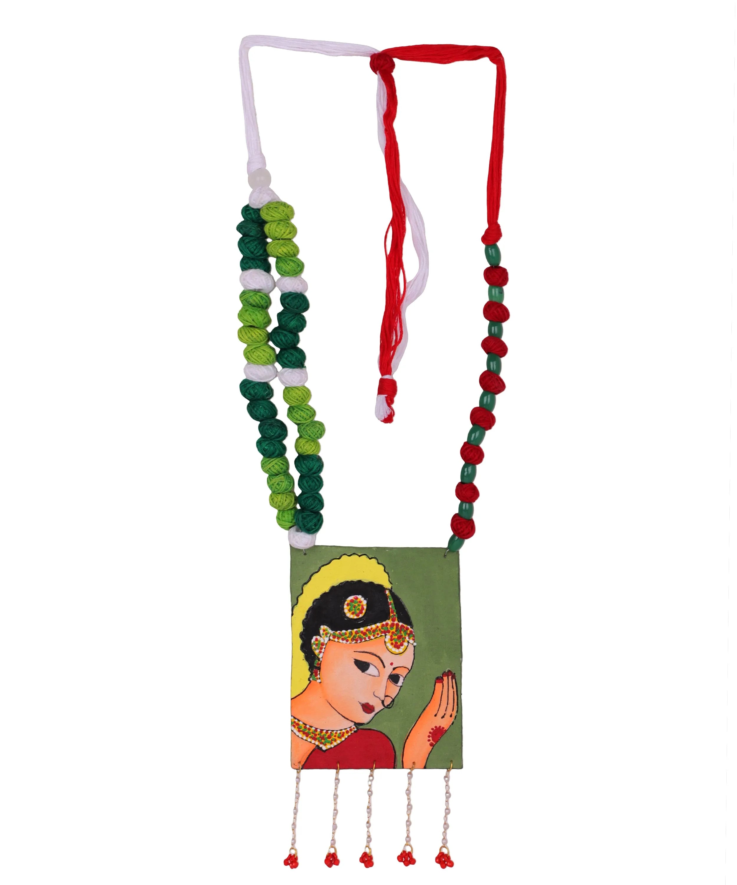 Naach Classic Multi Color Hand Painted (Necklace) HP-NP-068 - KHOJ.CITY
