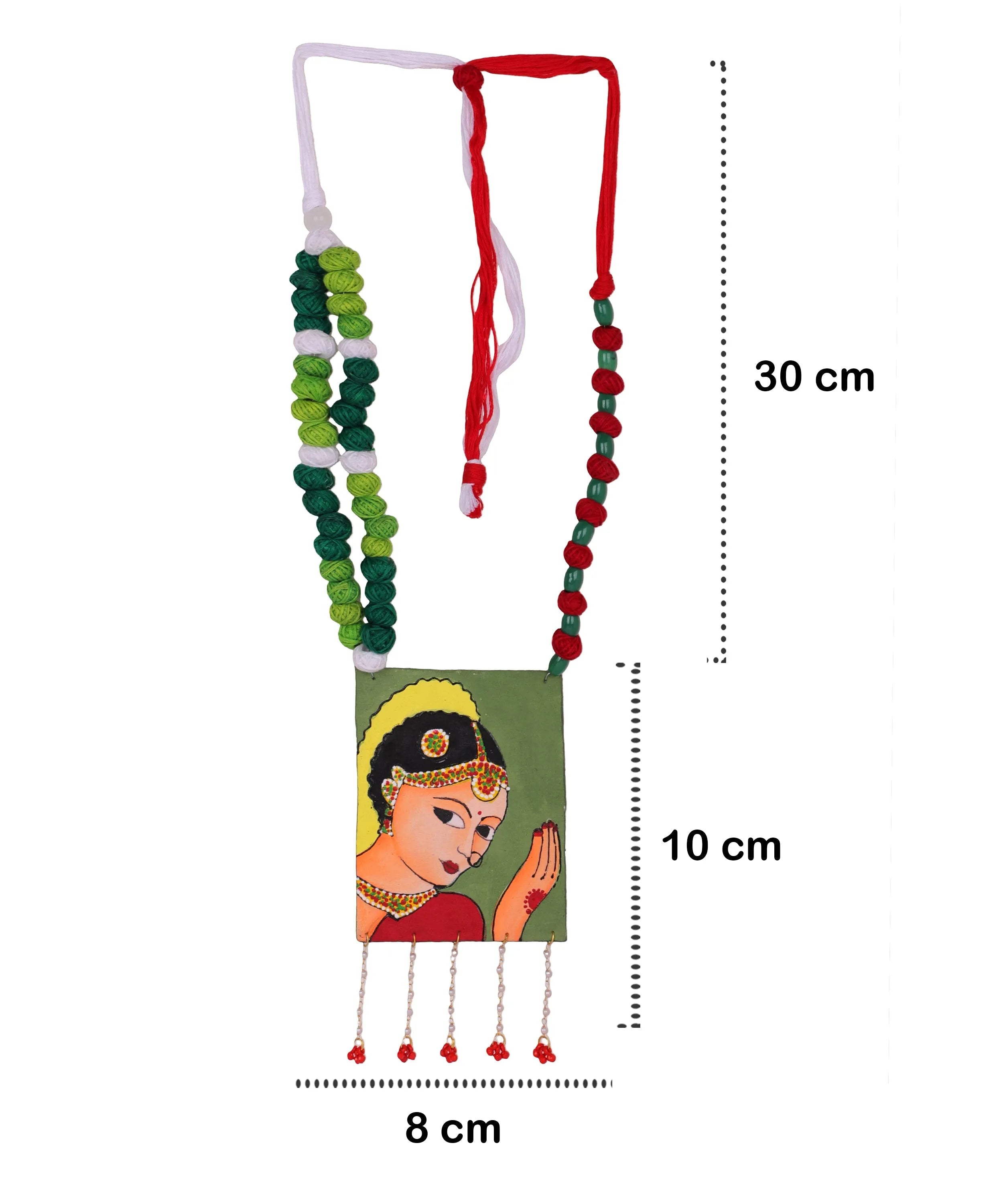 Naach Classic Multi Color Hand Painted (Necklace) HP-NP-068 - KHOJ.CITY
