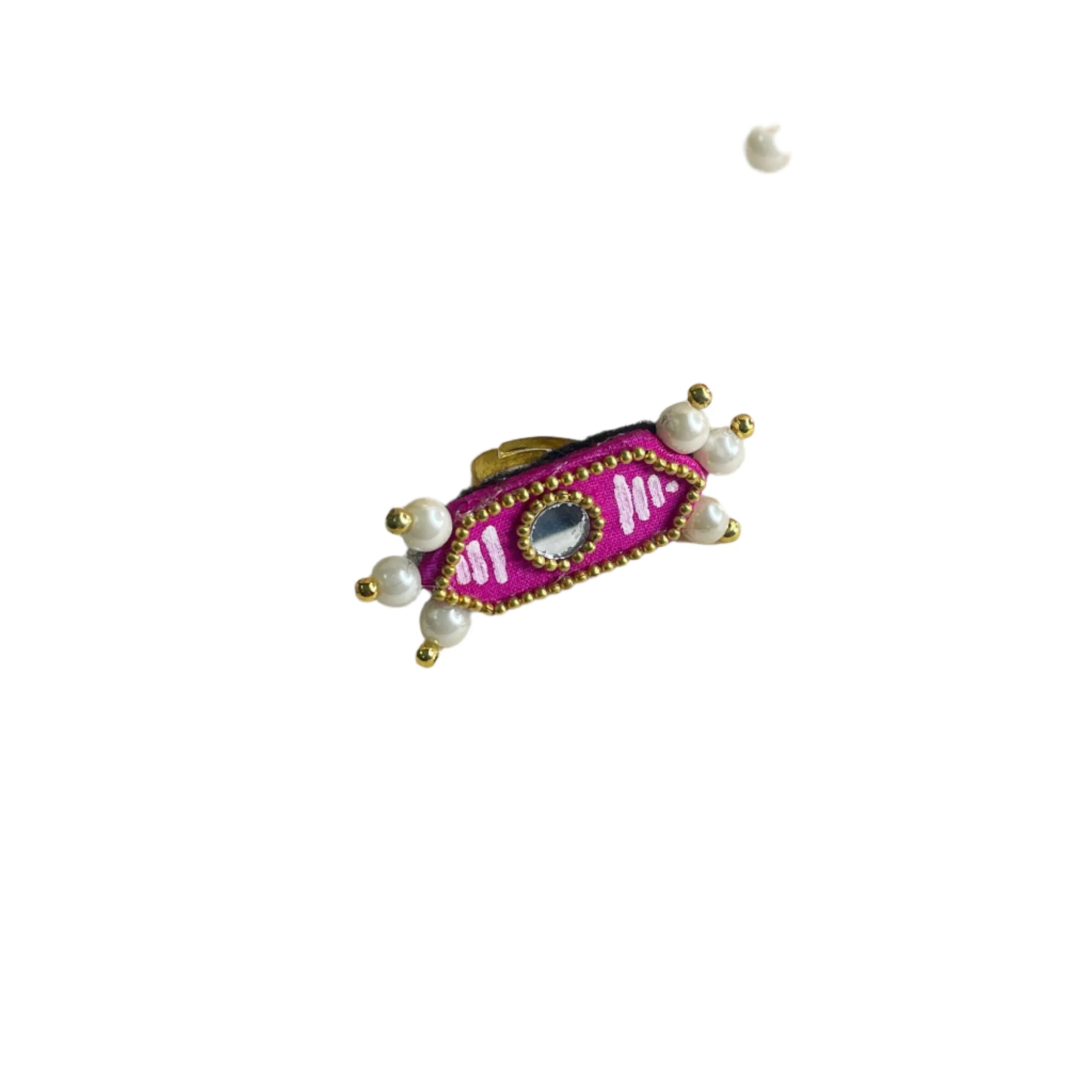 Nalini Classic Multi Color Hand Painted (Ring) HP-RG-001 - KHOJ.CITY