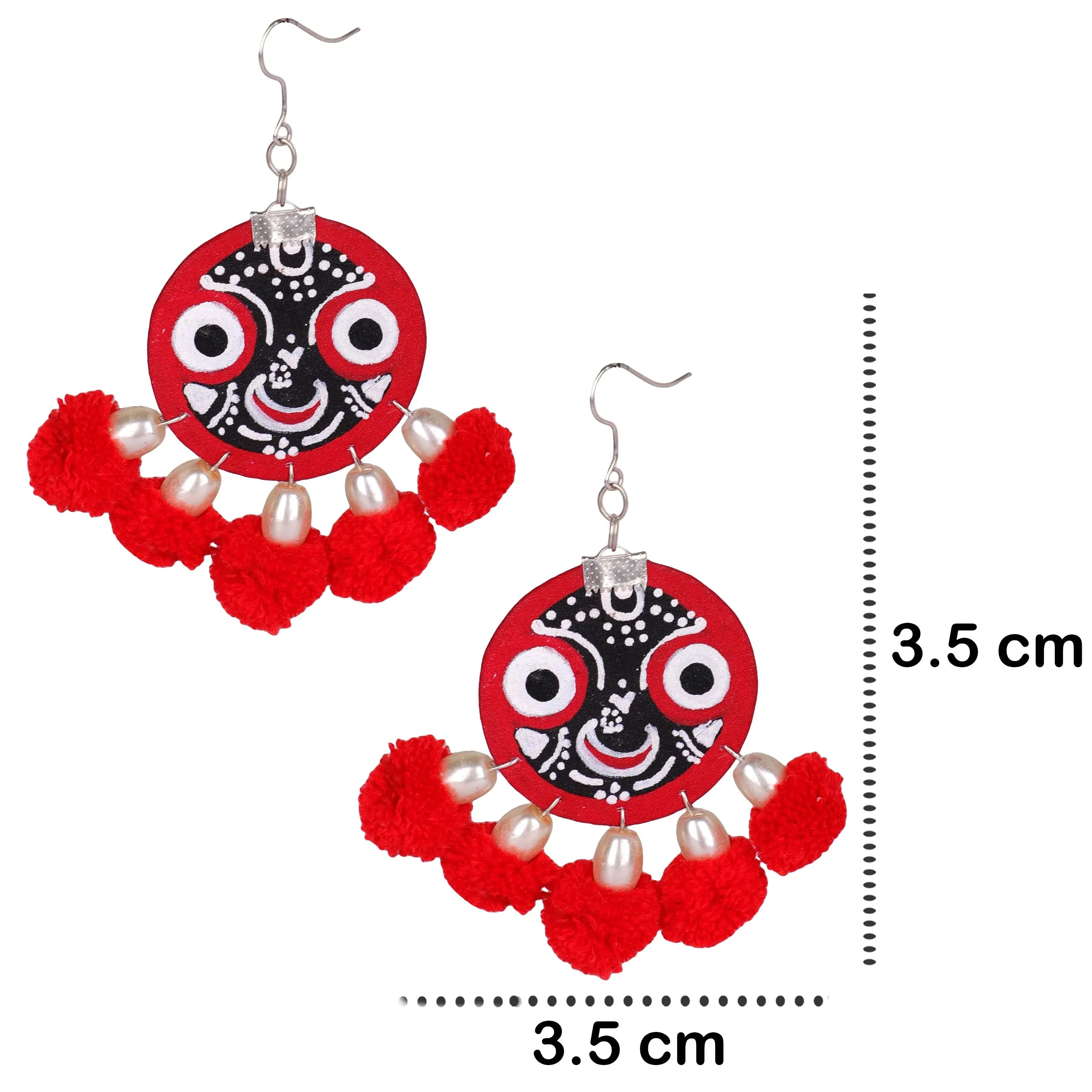Narayana Jagannath Traditional Multi Color Hand Painted (Necklace Set) HP-NP-198 - KHOJ.CITY