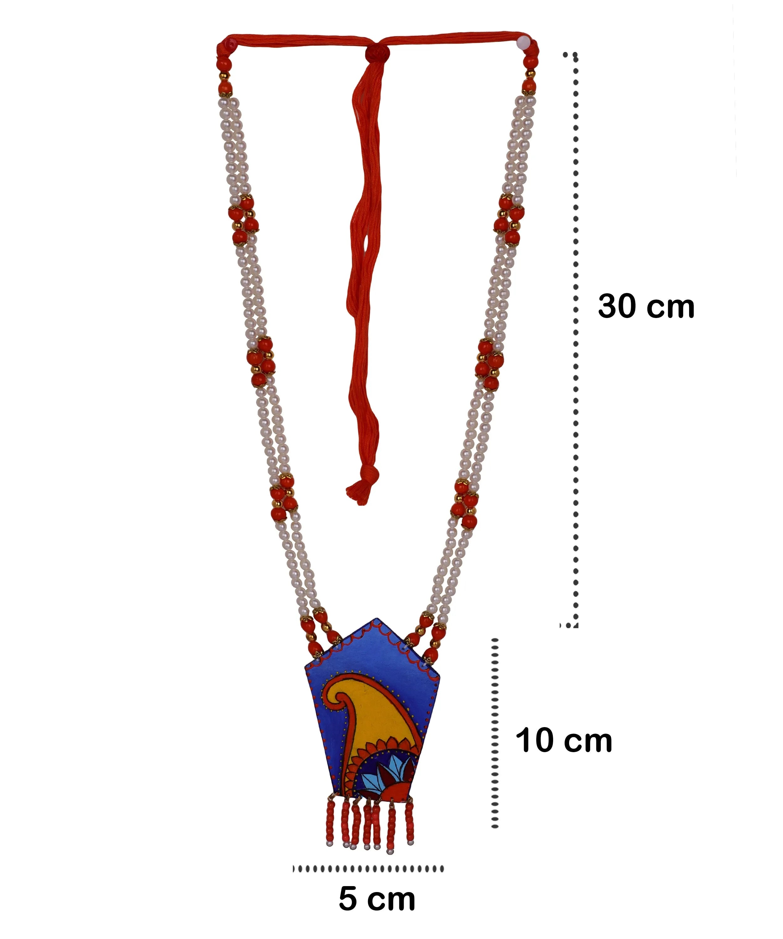 Nooraniya Classic Multi Color Hand Painted (Necklace) HP-NP-076 - KHOJ.CITY