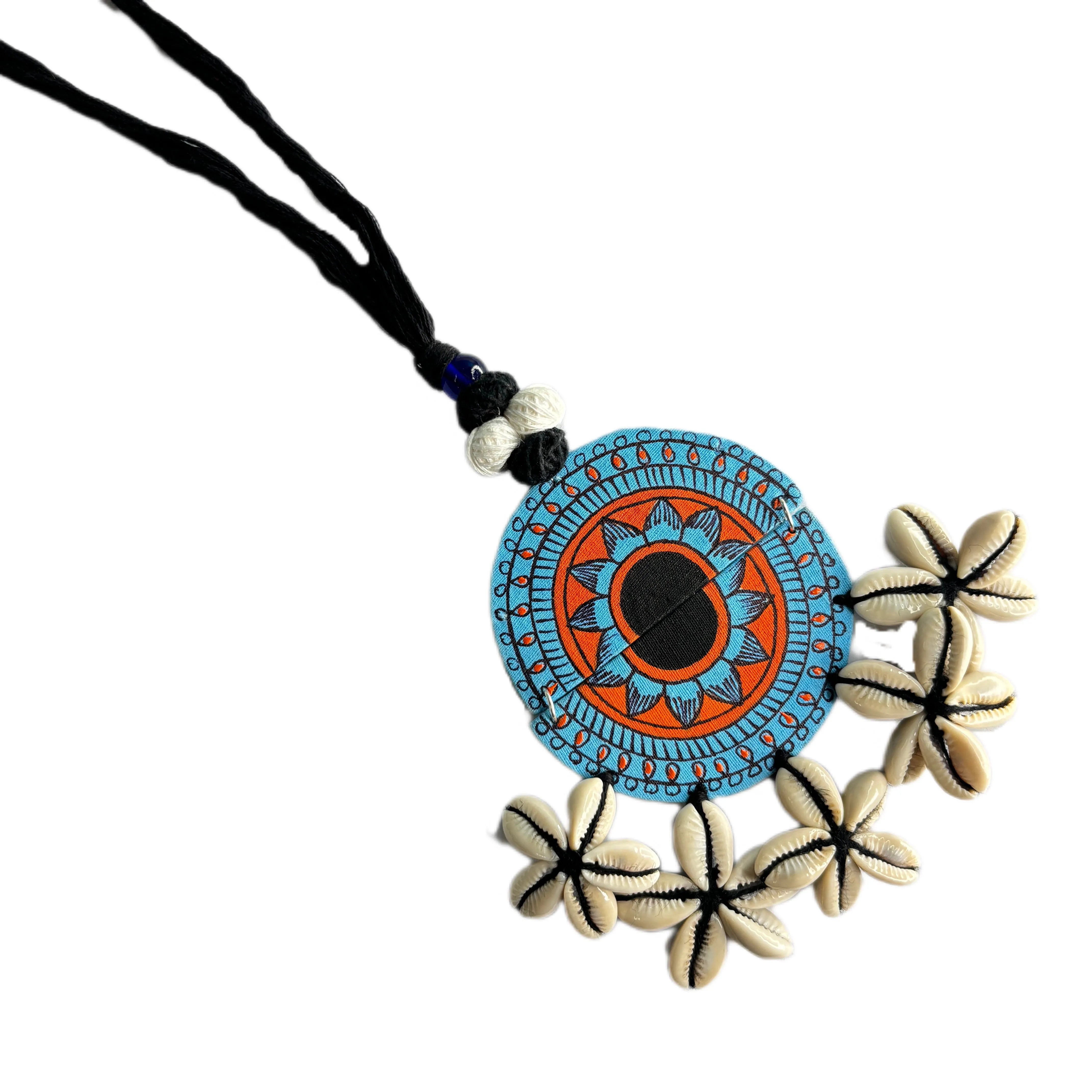 Ocean Light Bohemian Multi Color Hand Painted (Necklace) HP-NP-079 - KHOJ.CITY