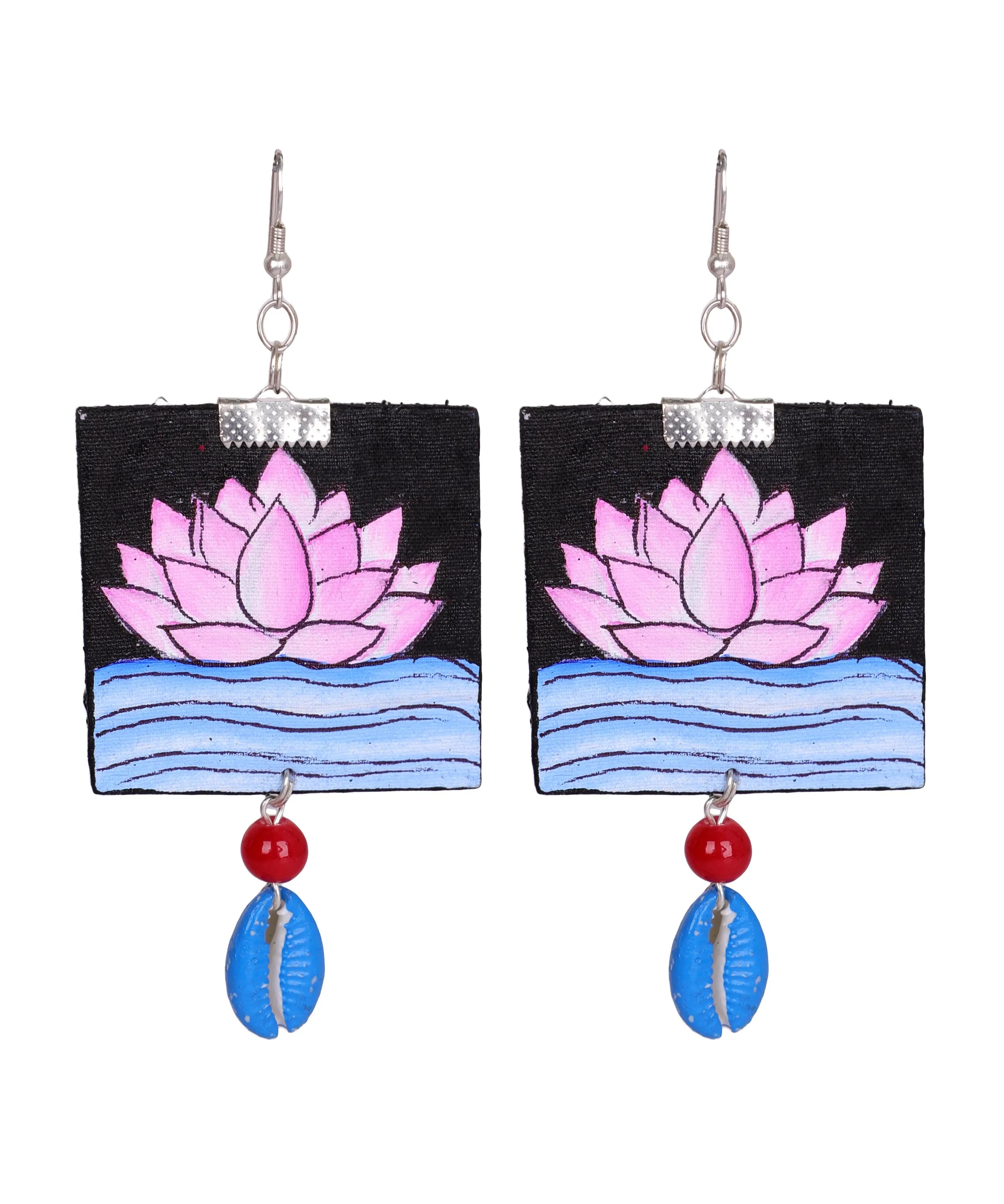 Padmavati Classic Multi Color Hand Painted (Earring) HP-ER-266 - KHOJ.CITY