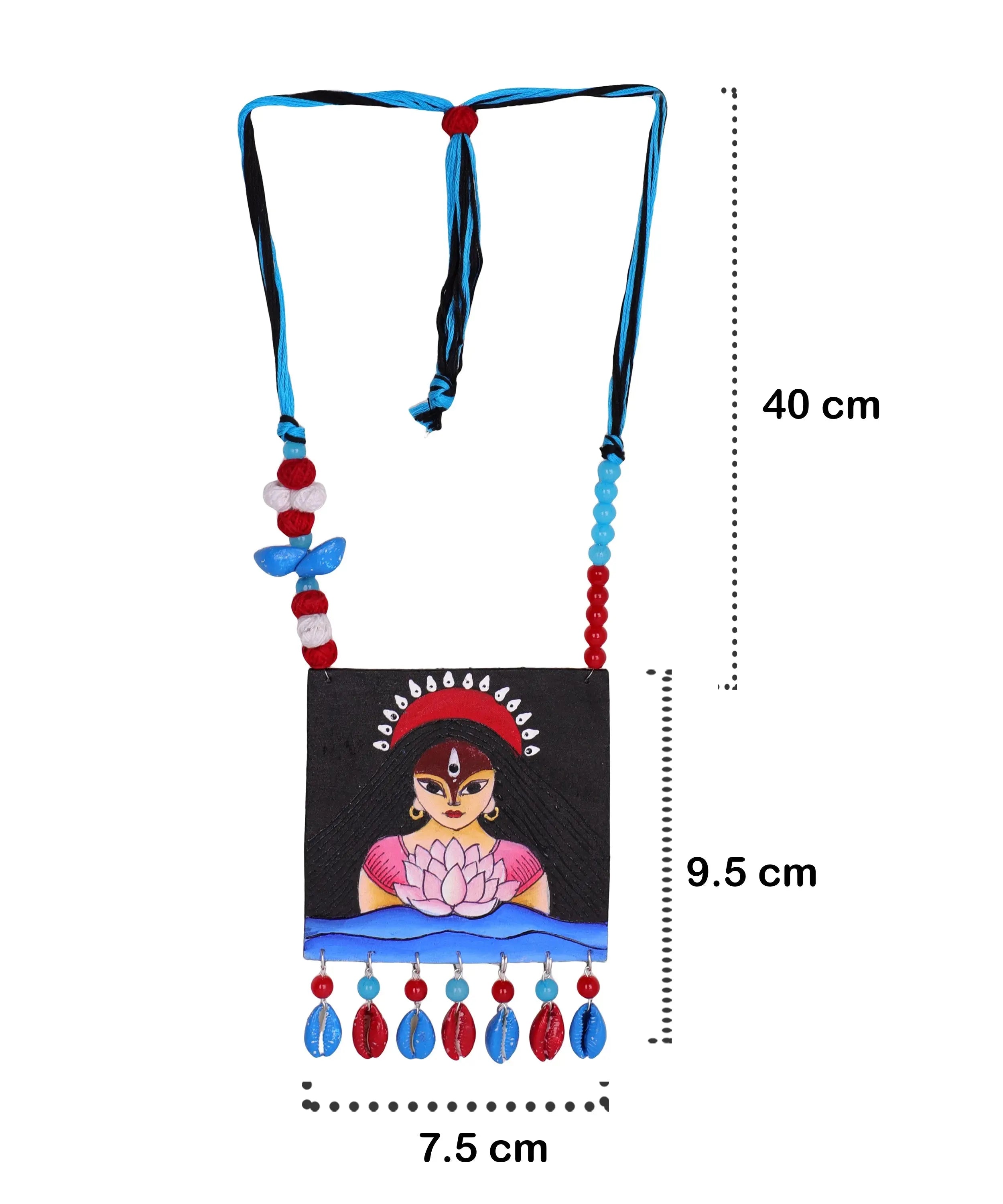 Padmavati Classic Multi Color Hand Painted (Necklace Set) HP-NP-201 - KHOJ.CITY