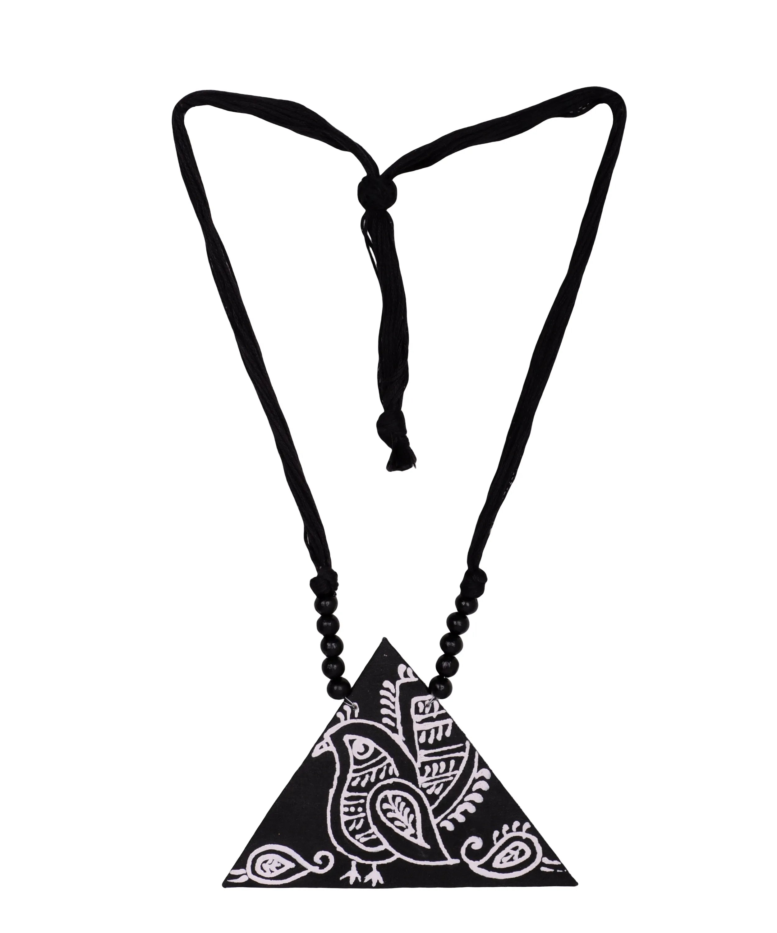 Pakheru Classic Multi Color Hand Painted (Necklace) HP-NP-081 - KHOJ.CITY