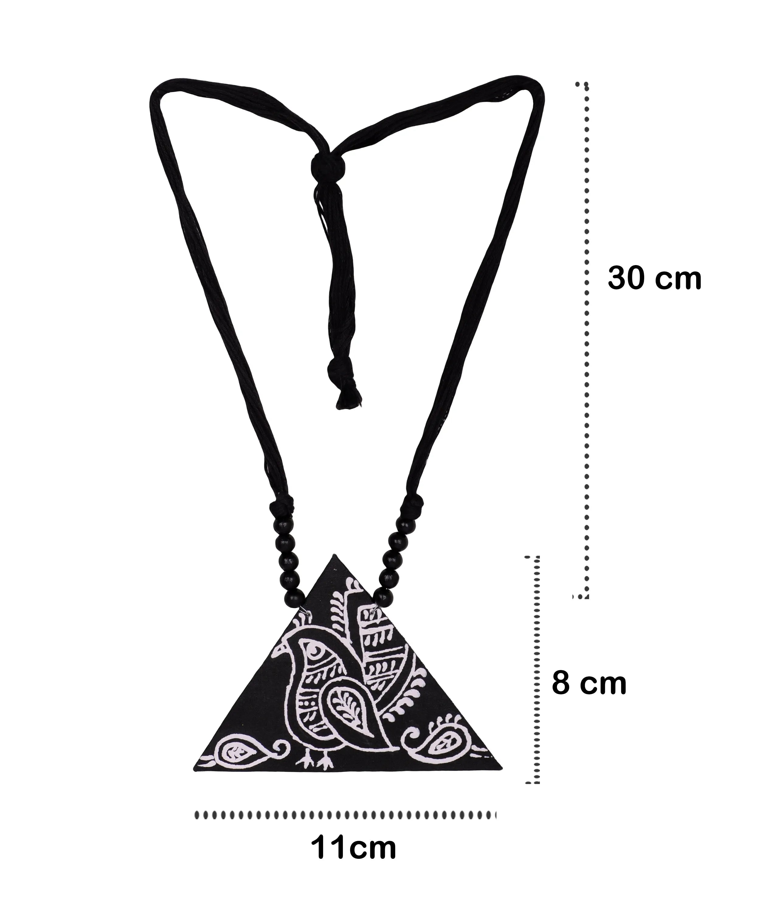 Pakheru Classic Multi Color Hand Painted (Necklace) HP-NP-081 - KHOJ.CITY