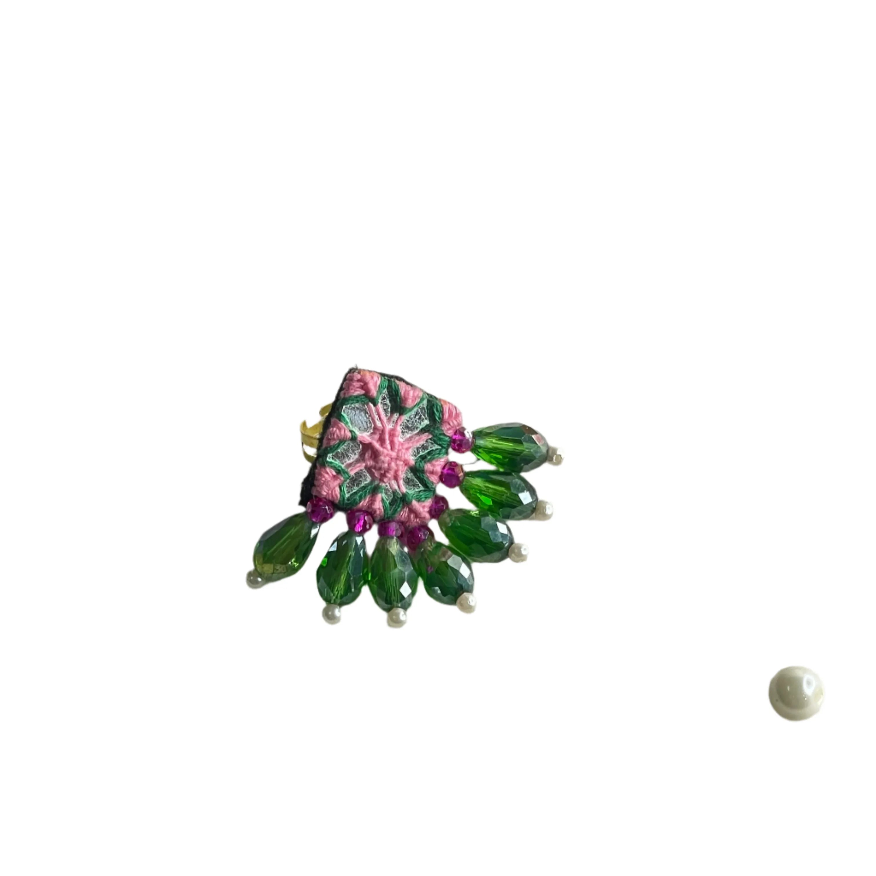 Patalah Classic Multi Color Handmade (Ring) HM-RG-006 - KHOJ.CITY