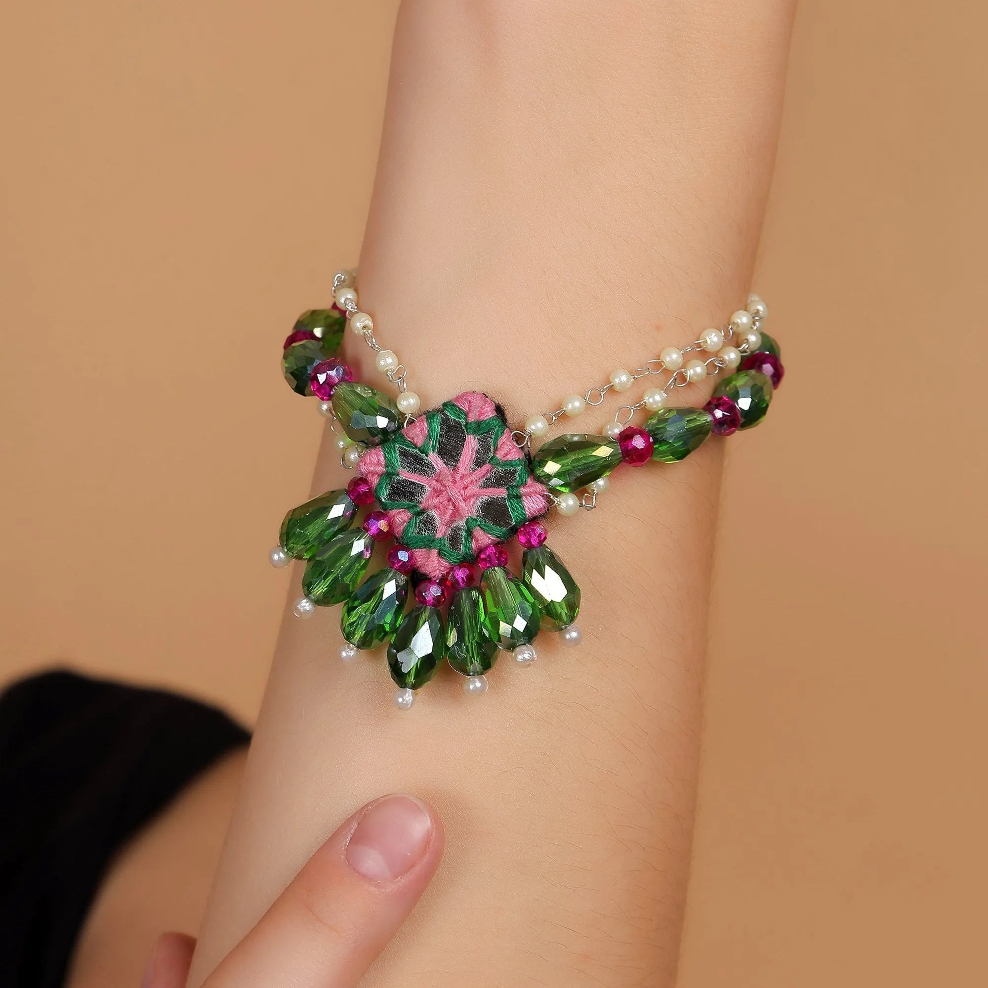 Patalah Traditional Multi Color Handmade (Bracelet) HM-BR-005 - KHOJ.CITY