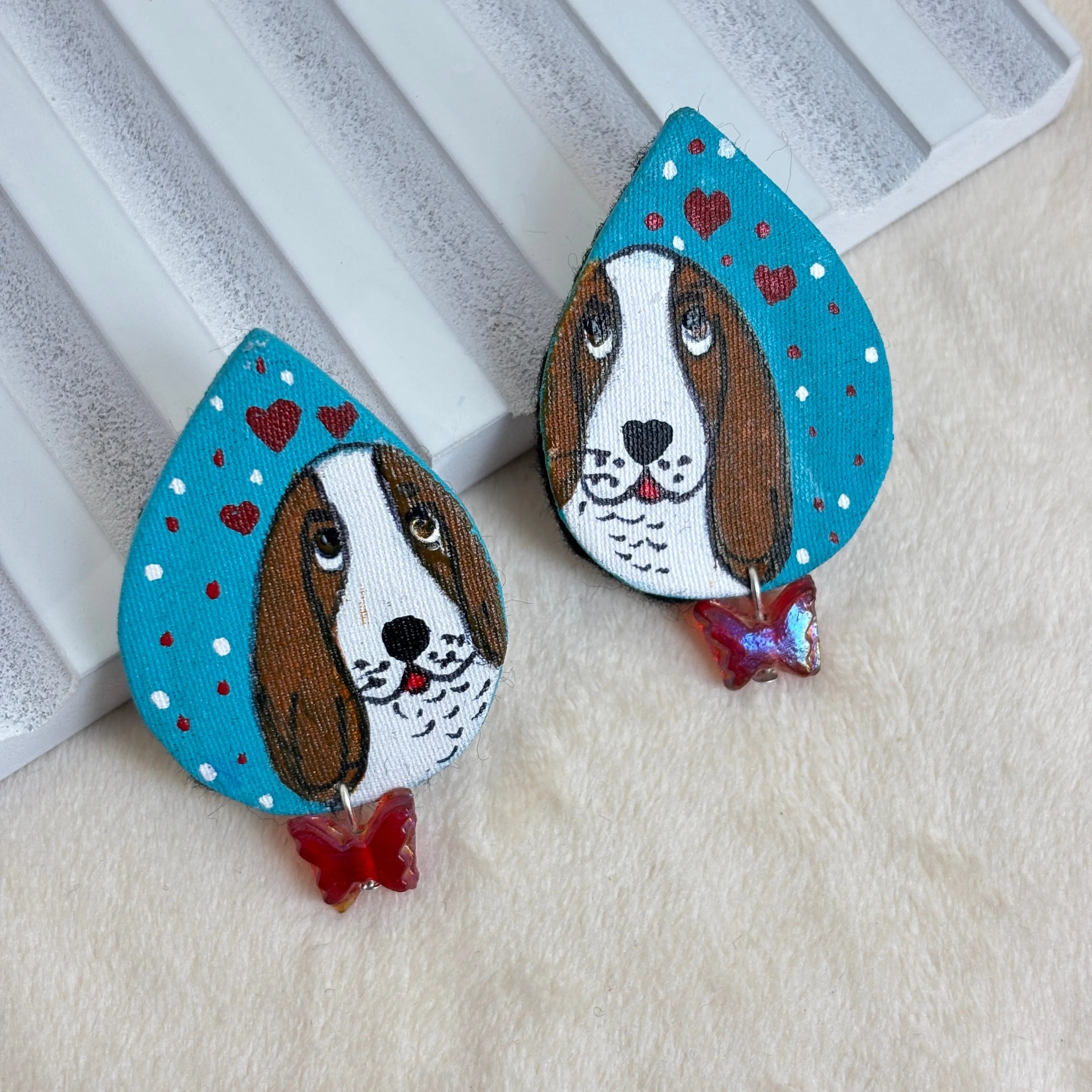 Paw Pet Bling love (Earrings) HP-ER-254 - KHOJ.CITY