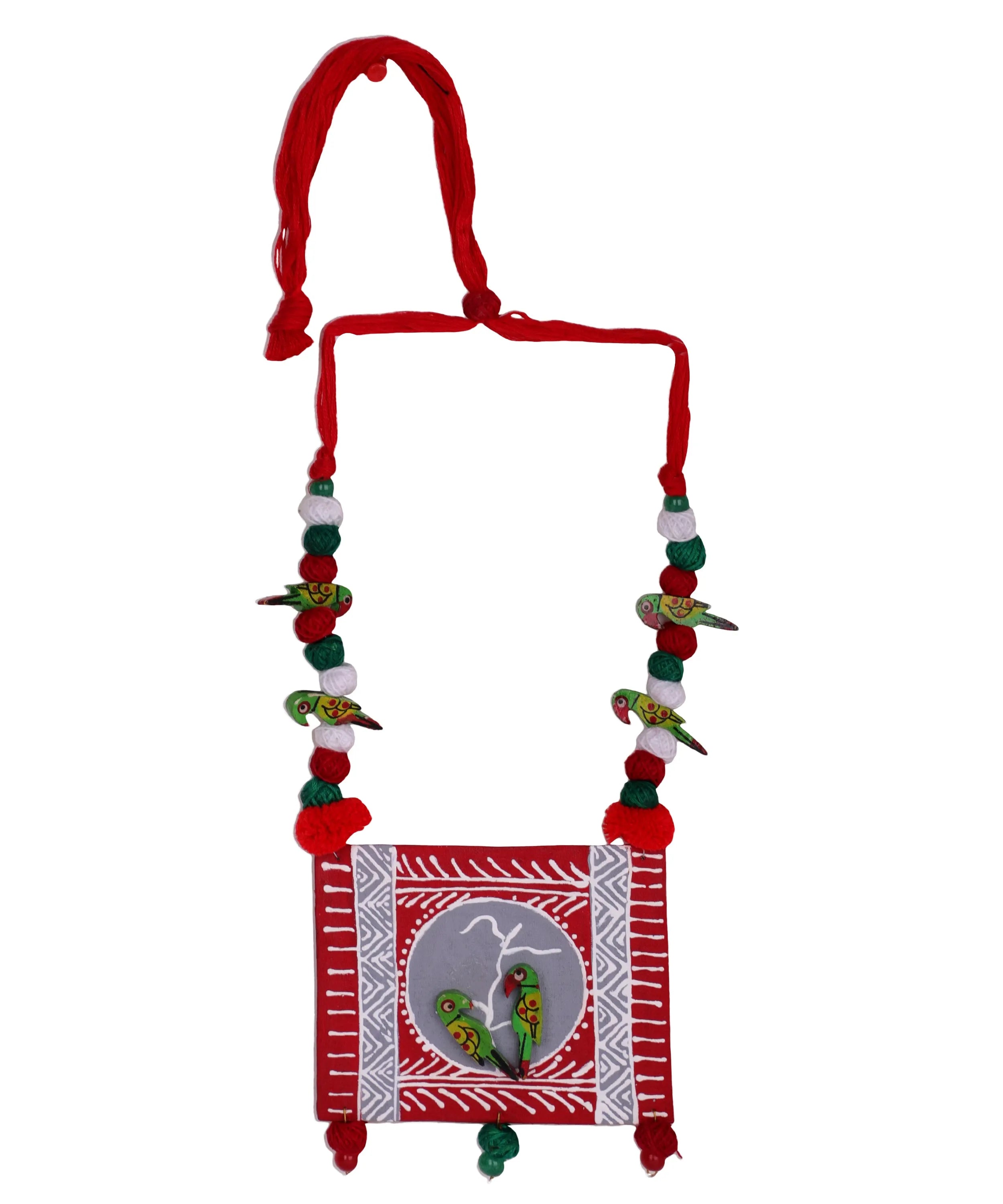 Premleela Classic Multi Color Hand Painted (Necklace) HP-NP-085 - KHOJ.CITY