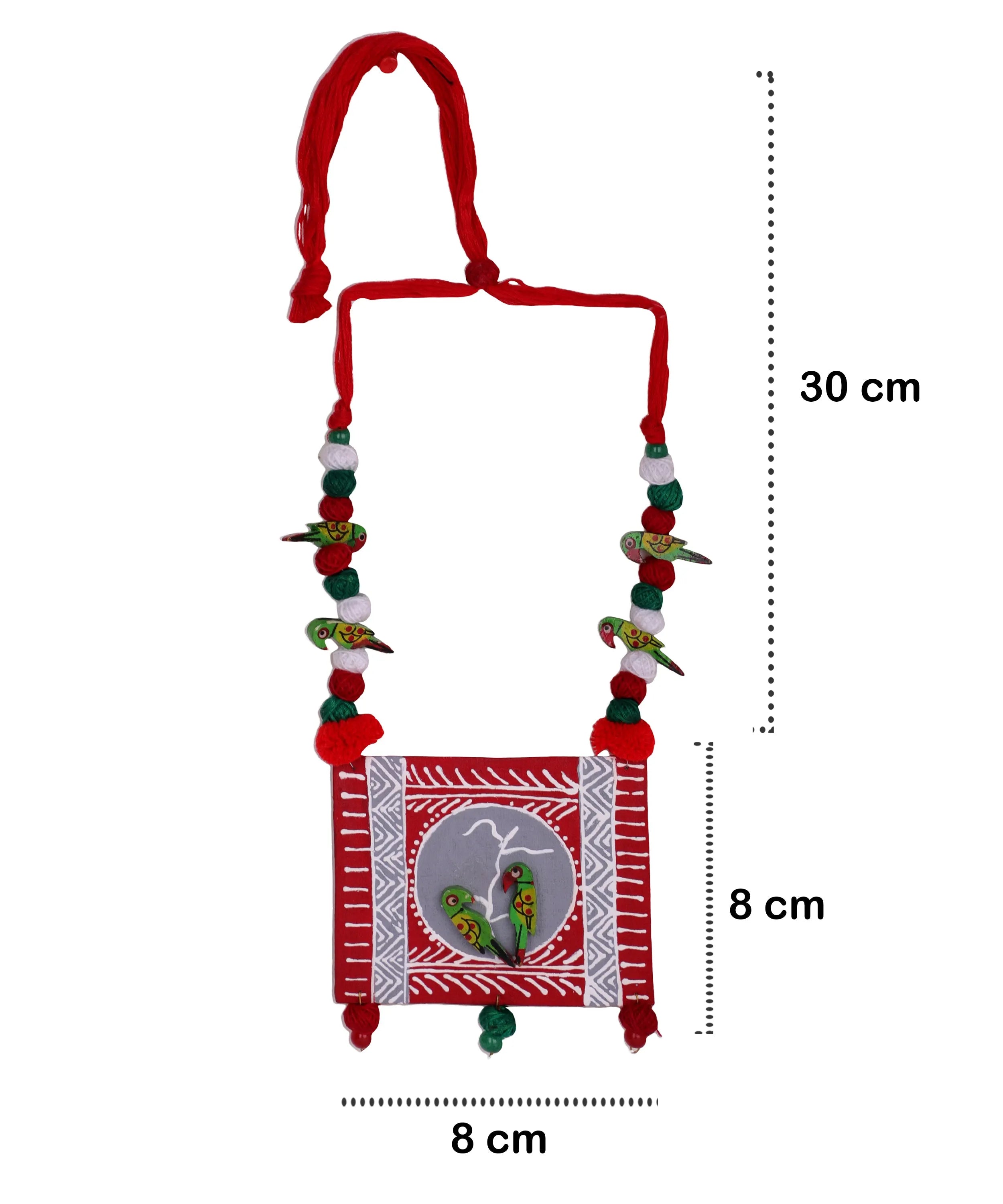 Premleela Classic Multi Color Hand Painted (Necklace) HP-NP-085 - KHOJ.CITY