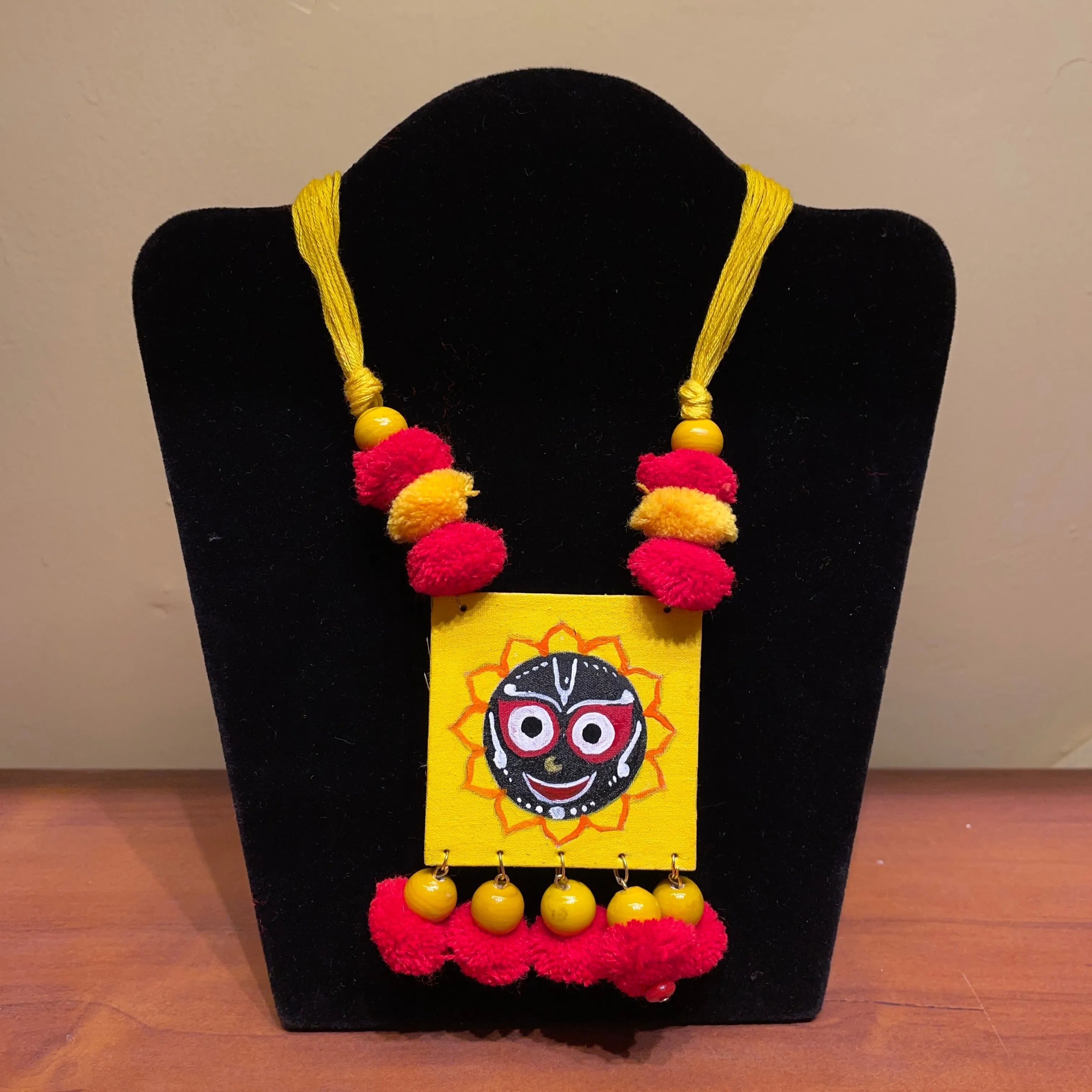 Deva Puri Jagannath Traditional Multi Color Hand Painted (Necklace) HP-NP-154 - KHOJ.CITY