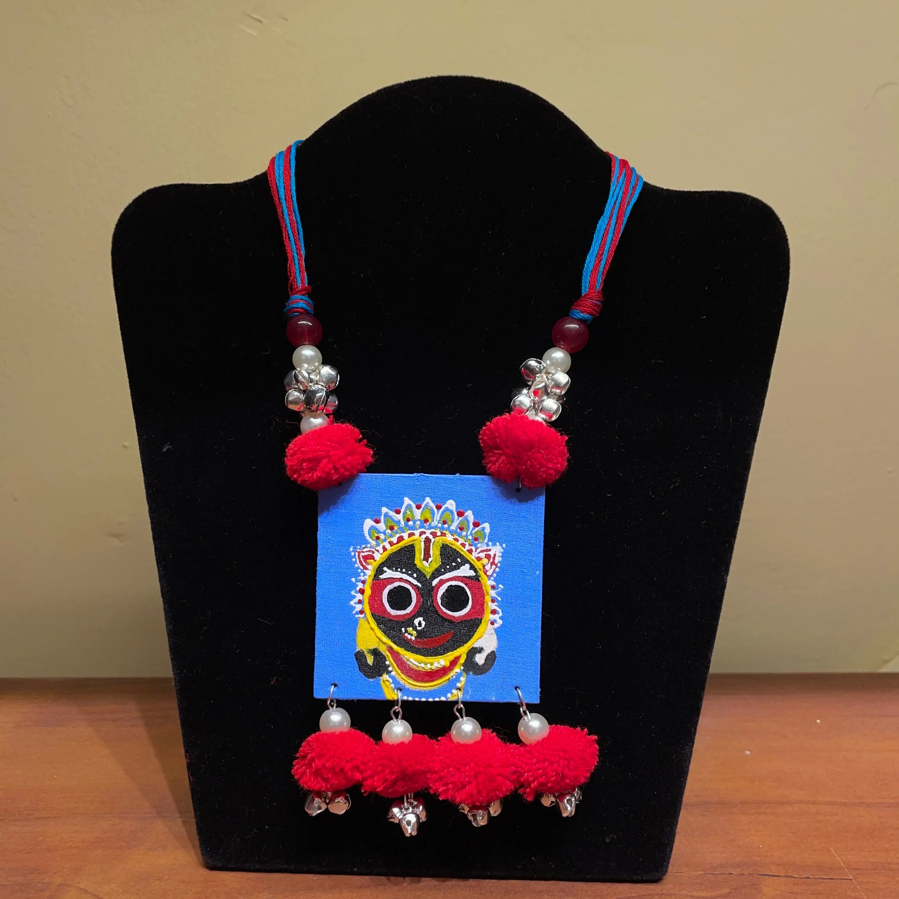 Damu Jagannath Traditional Multi Color Hand Painted (Necklace) HP-NP-147 - KHOJ.CITY