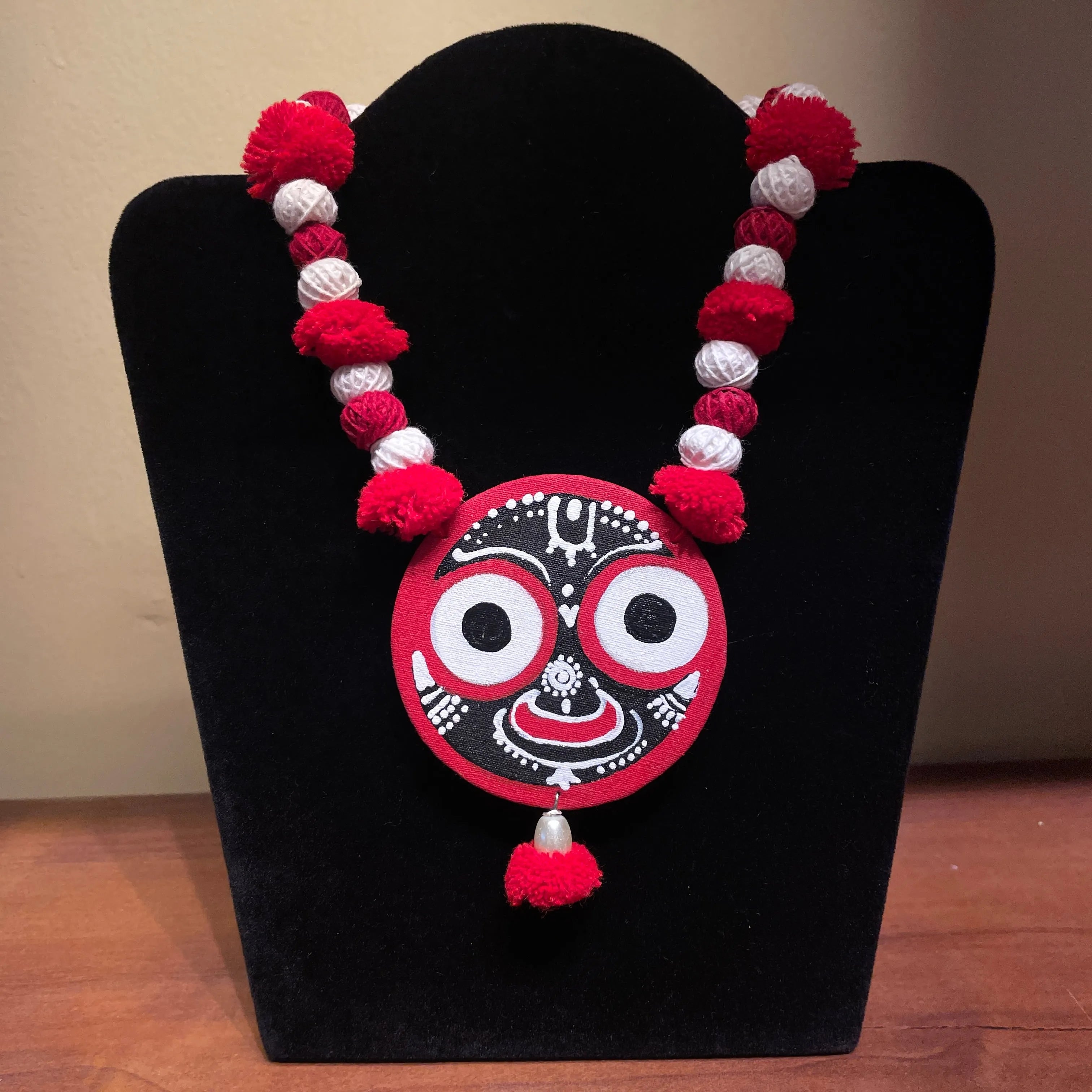 Narayana Jagannath Traditional Multi Color Hand Painted (Necklace) HP-NP-155 - KHOJ.CITY