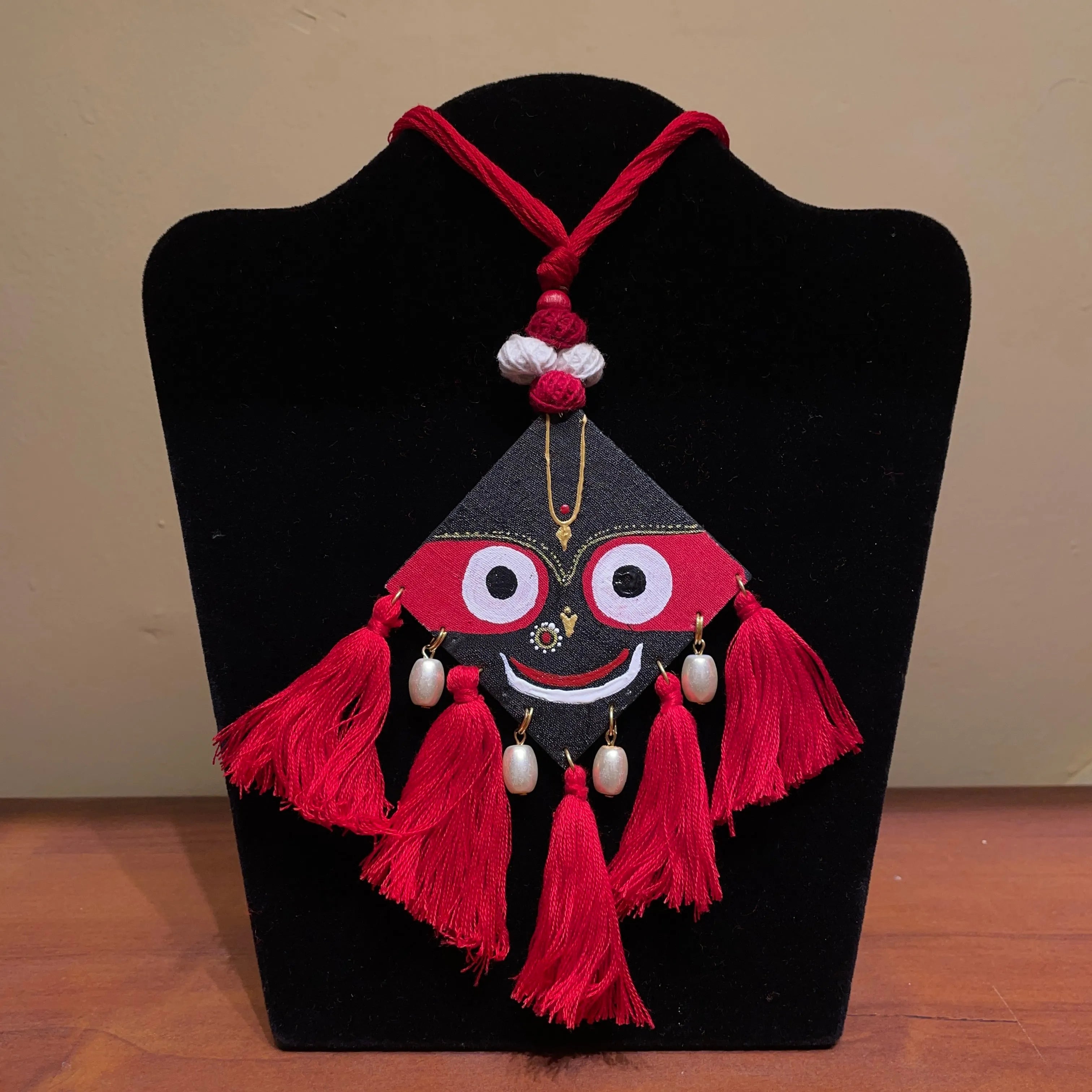 Hari Jagannath Traditional Multi Color Hand Painted (Necklace) HP-NP-148 - KHOJ.CITY