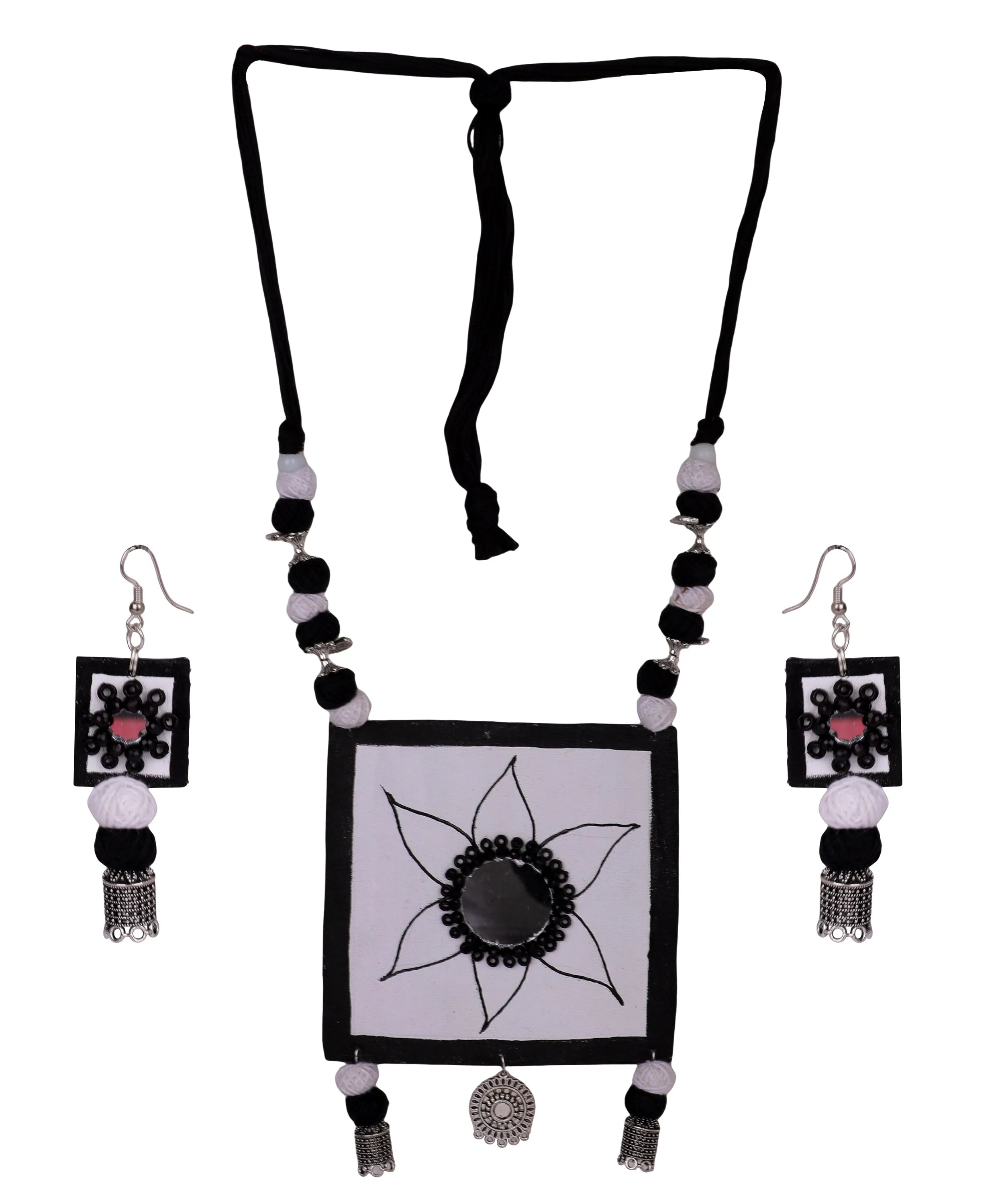 Pushpo Classic Multi Color Handmade (Necklace Set) HM-NP-009 - KHOJ.CITY