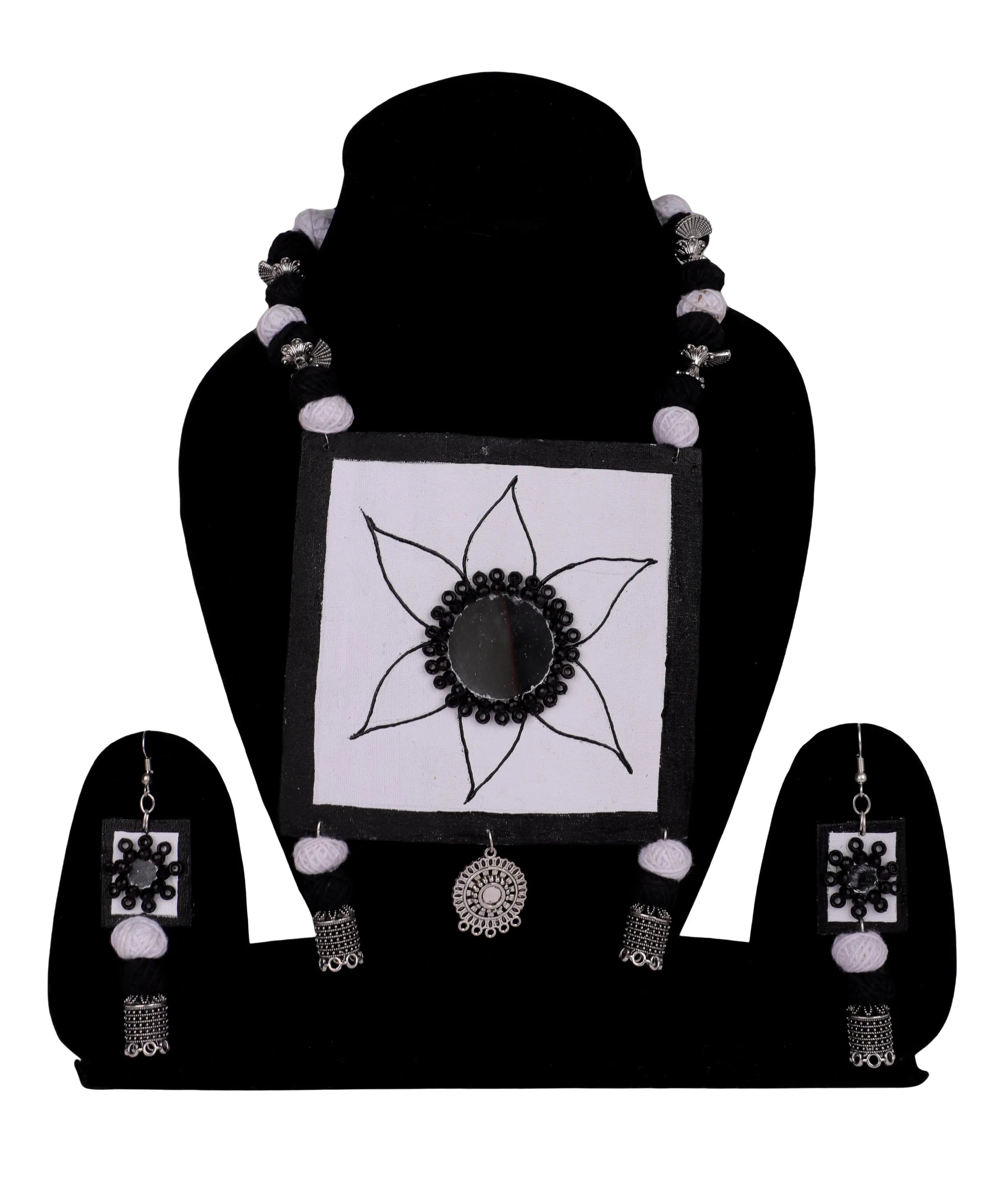 Pushpo Classic Multi Color Handmade (Necklace Set) HM-NP-009 - KHOJ.CITY