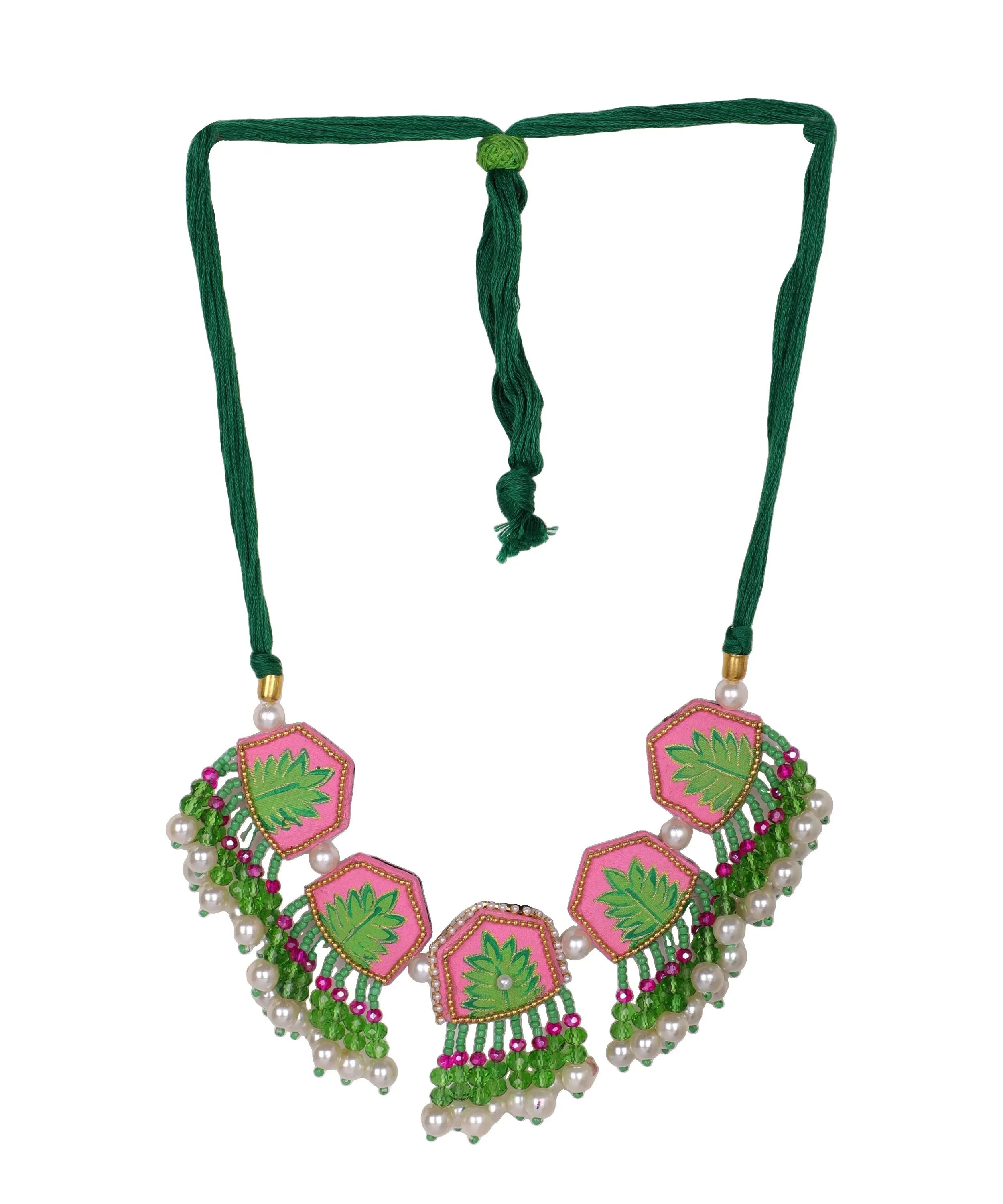 Reni Classic Multi Color Hand Painted Bridal Jewelry (Shaadi Set) - 015 - KHOJ.CITY