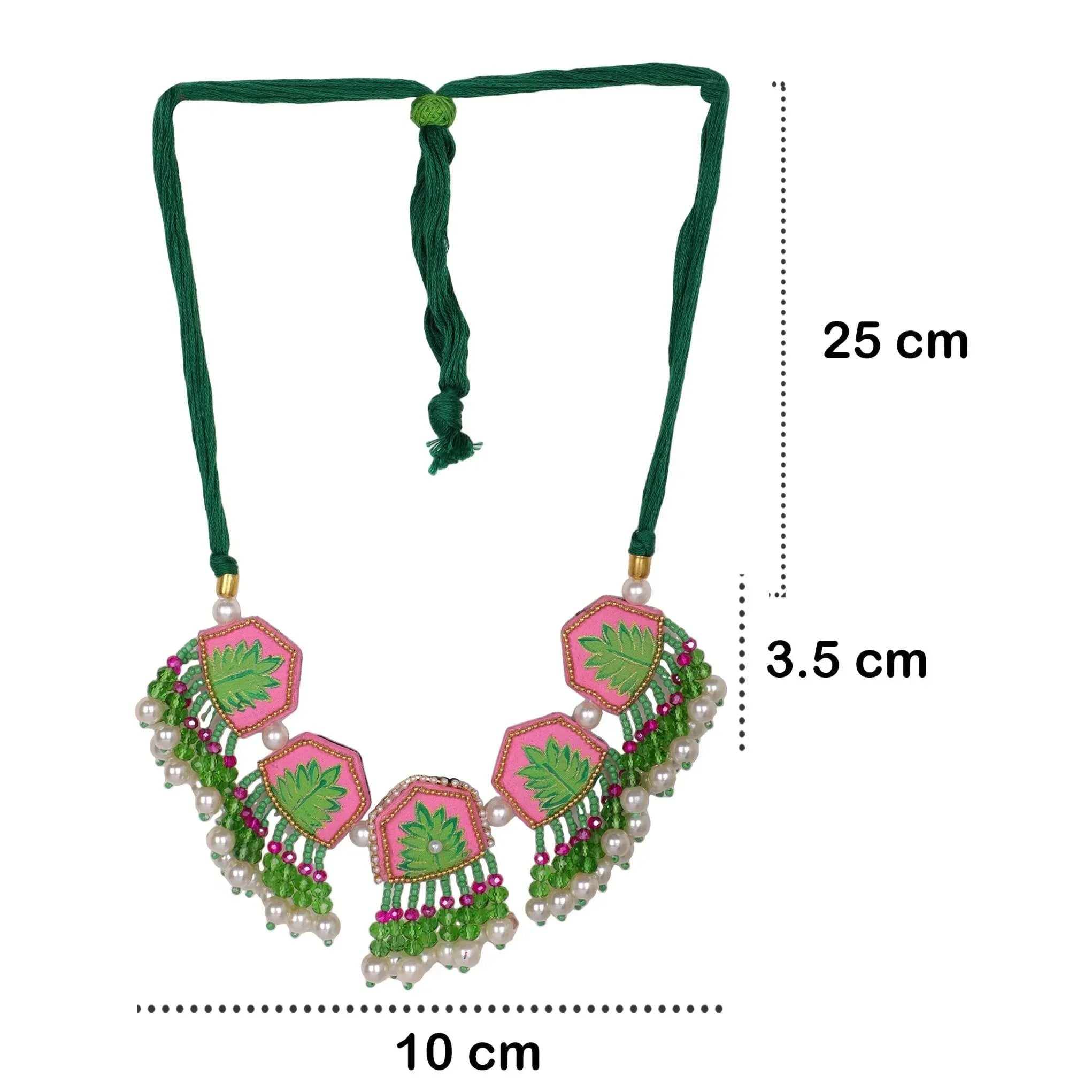 Reni Classic Pink Hand Painted (Choker) HP-NP-087 - KHOJ.CITY