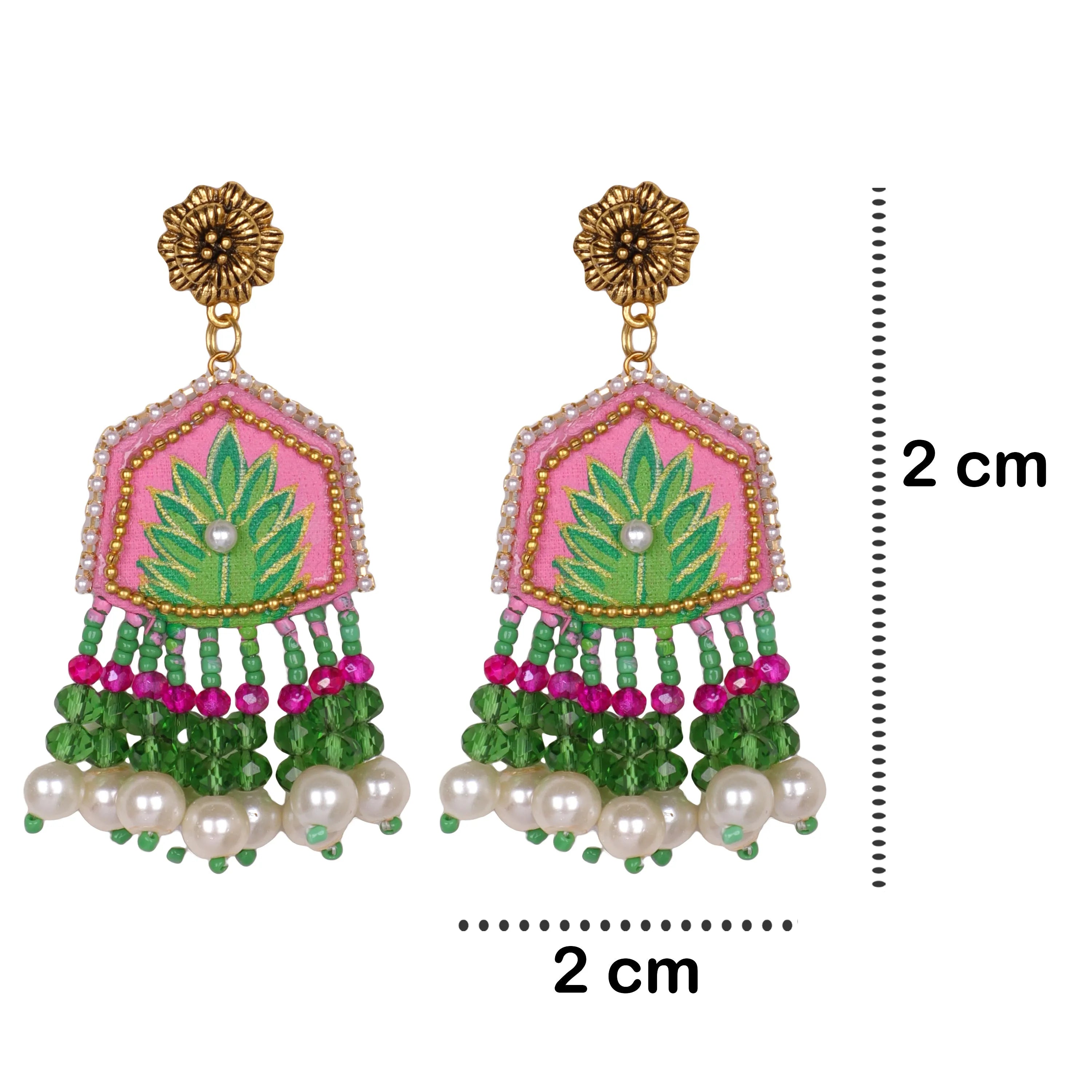 Reni Classic Pink Handmade & Hand Painted (Choker set) -024 - KHOJ.CITY