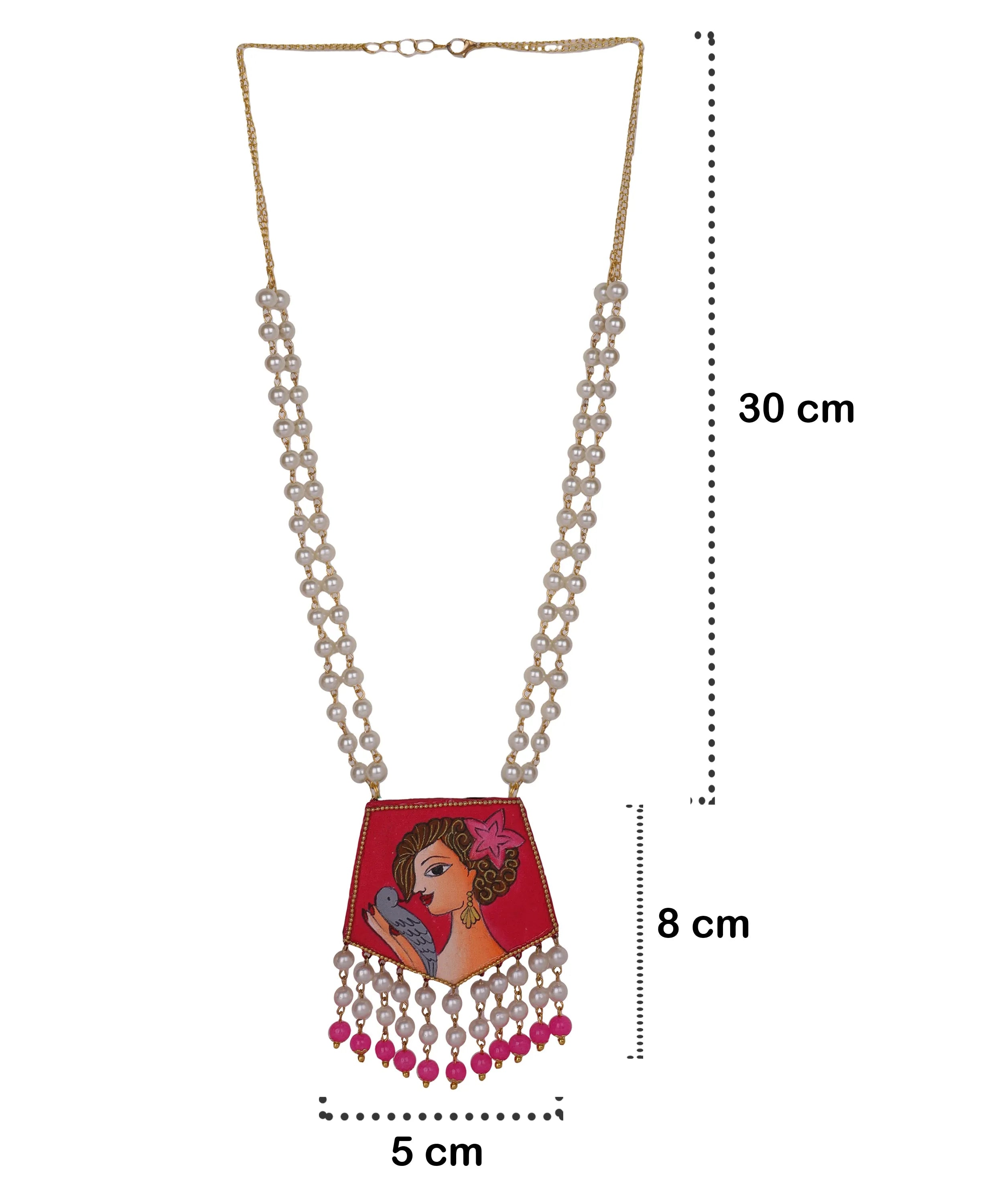 Roop Classic Hand Painted (Necklace) HP-NP-205 - KHOJ.CITY