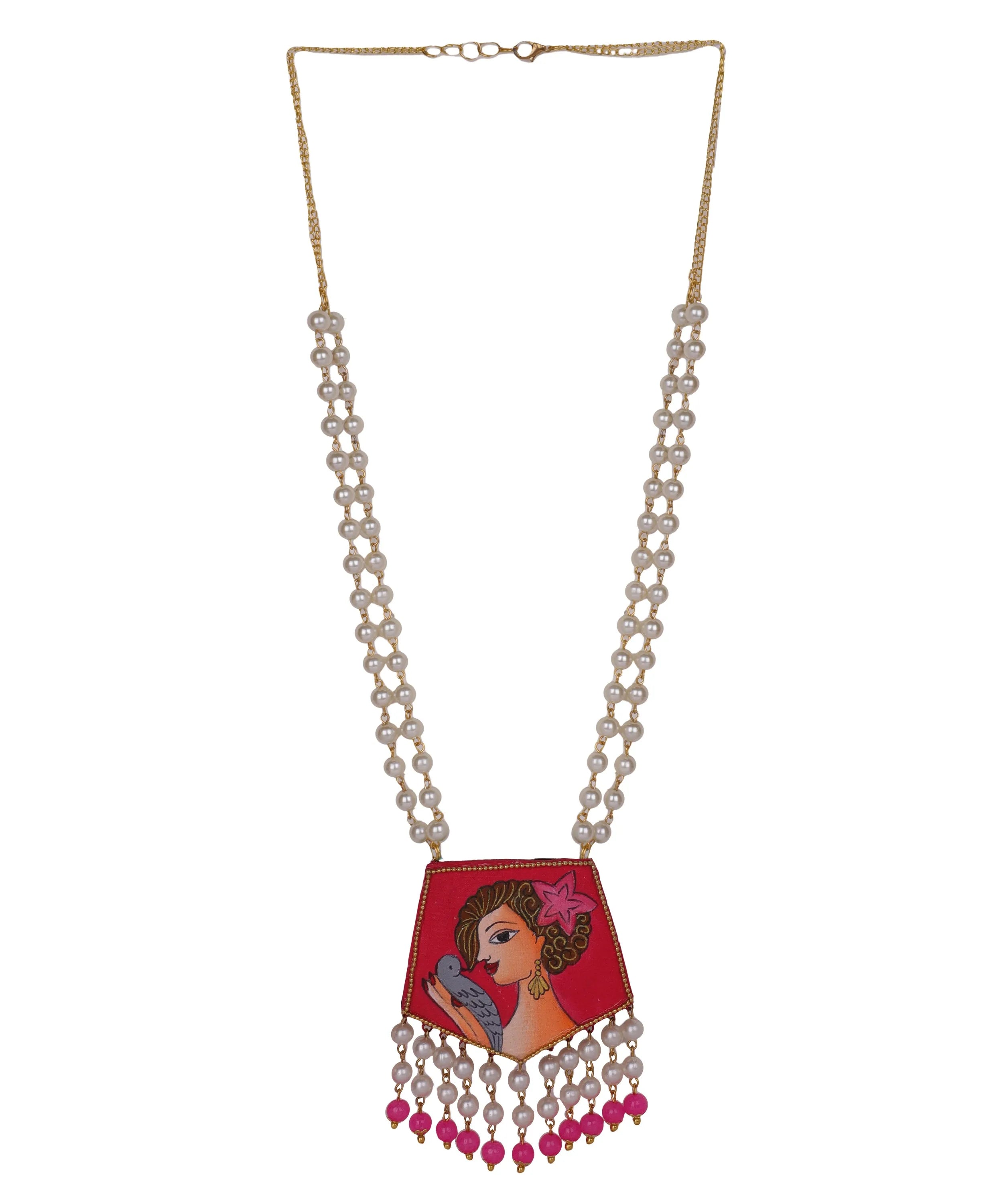 Roop Classic Hand Painted (Necklace) HP-NP-205 - KHOJ.CITY