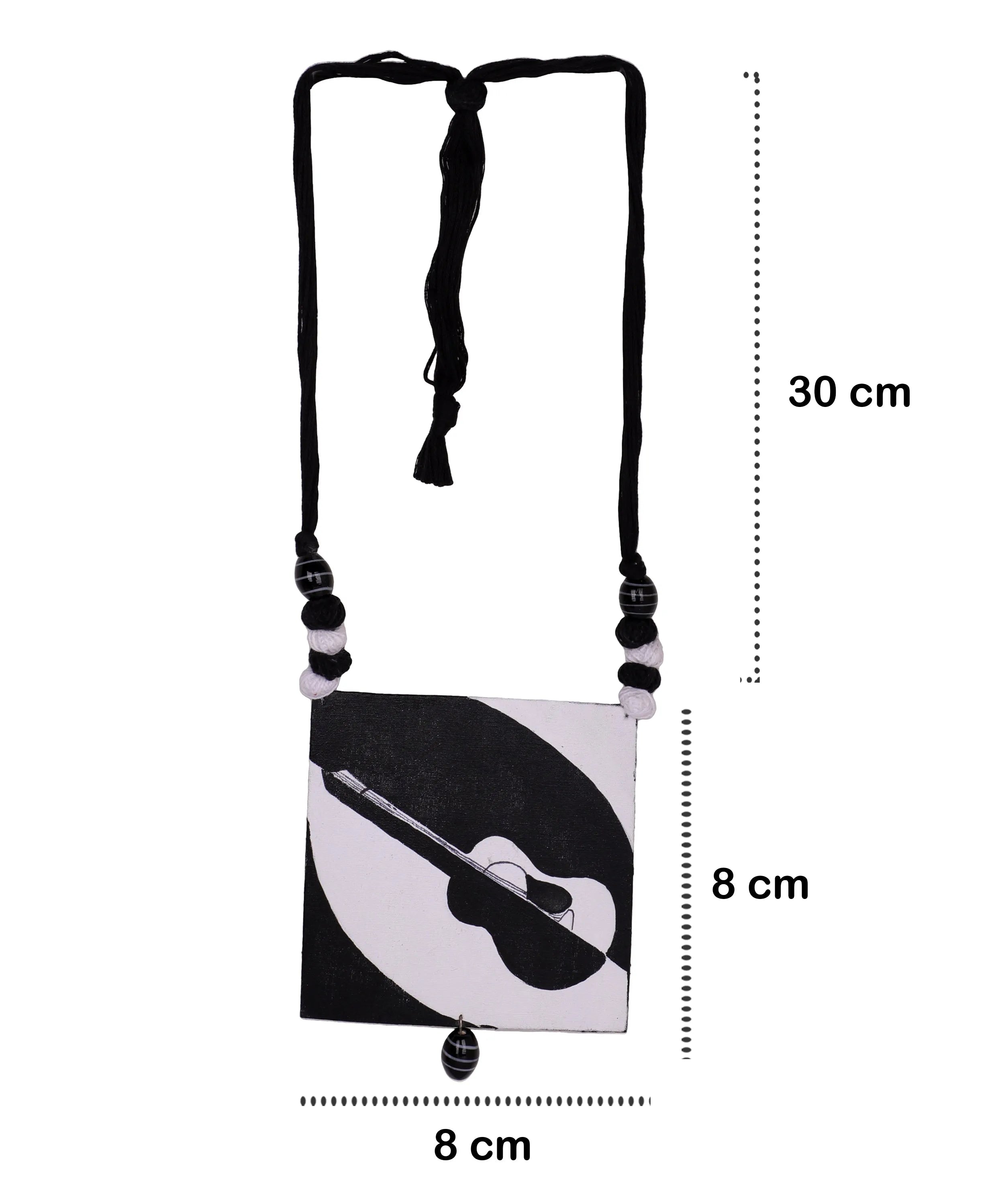 Shadow Tunes Classic Multi Color Hand Painted (Necklace Set) HP-NP-094 - KHOJ.CITY