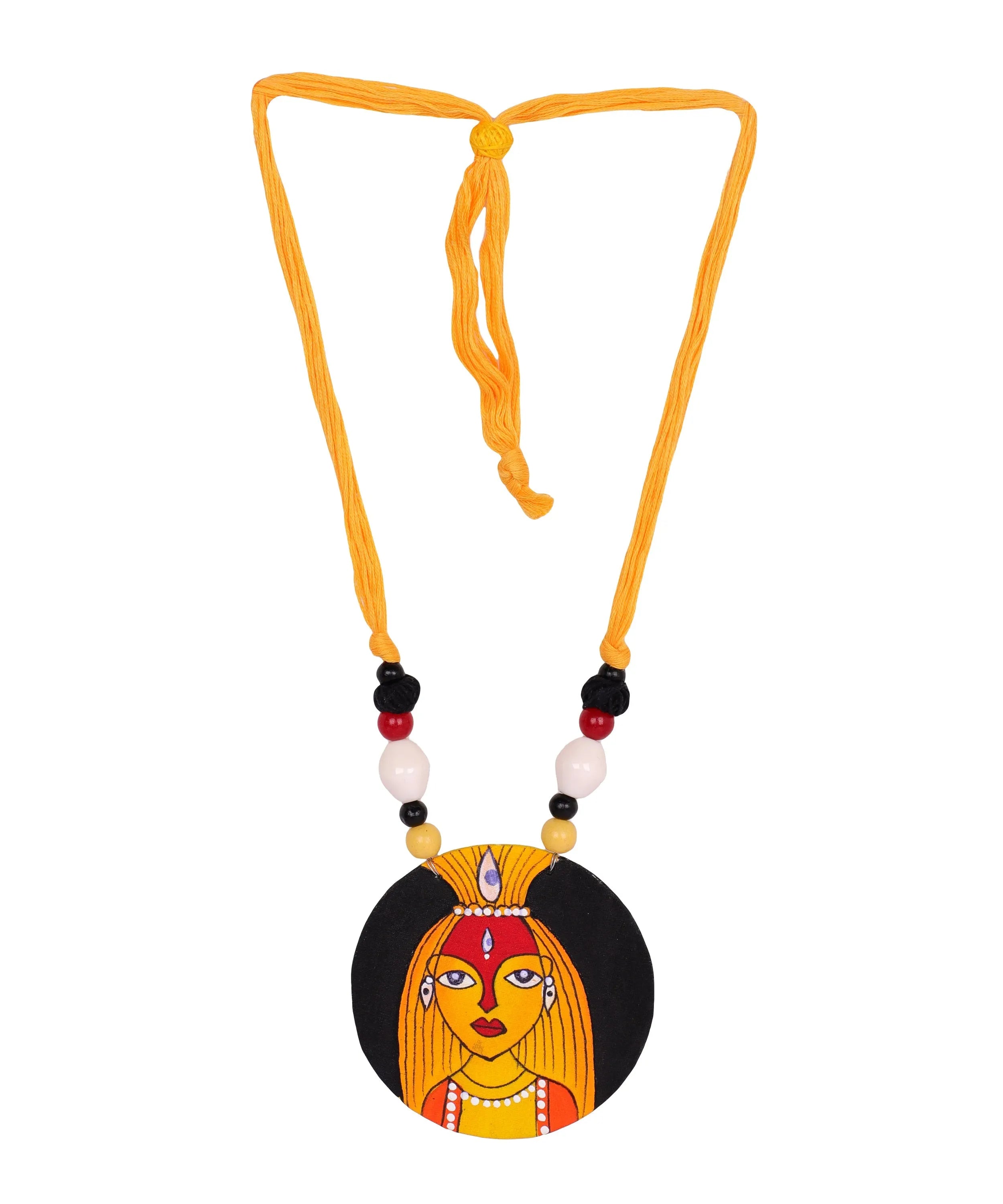 Stree Classic Multi Color Hand Painted (Necklace) HP-NP-096 - KHOJ.CITY