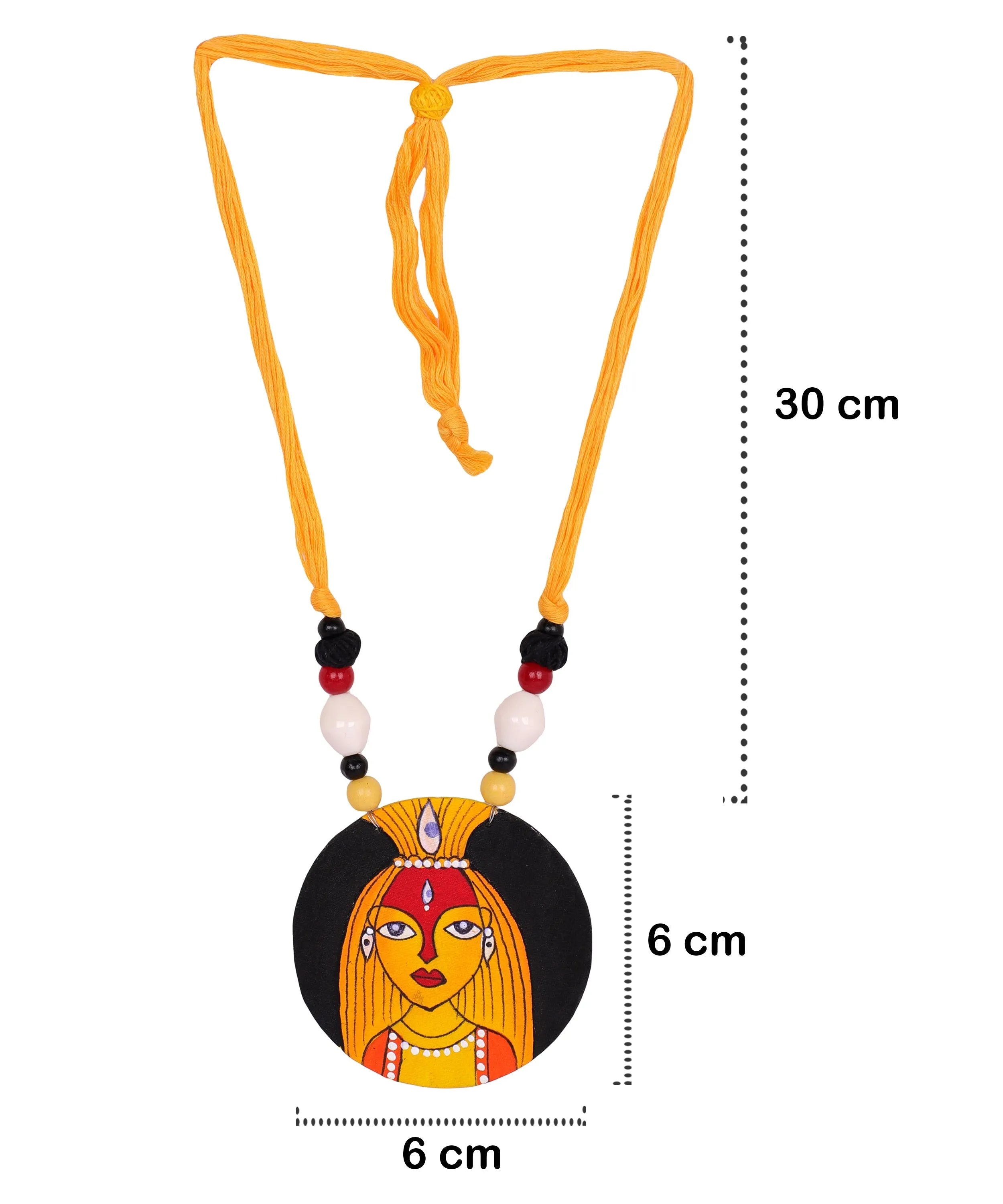 Stree Classic Multi Color Hand Painted (Necklace) HP-NP-096 - KHOJ.CITY