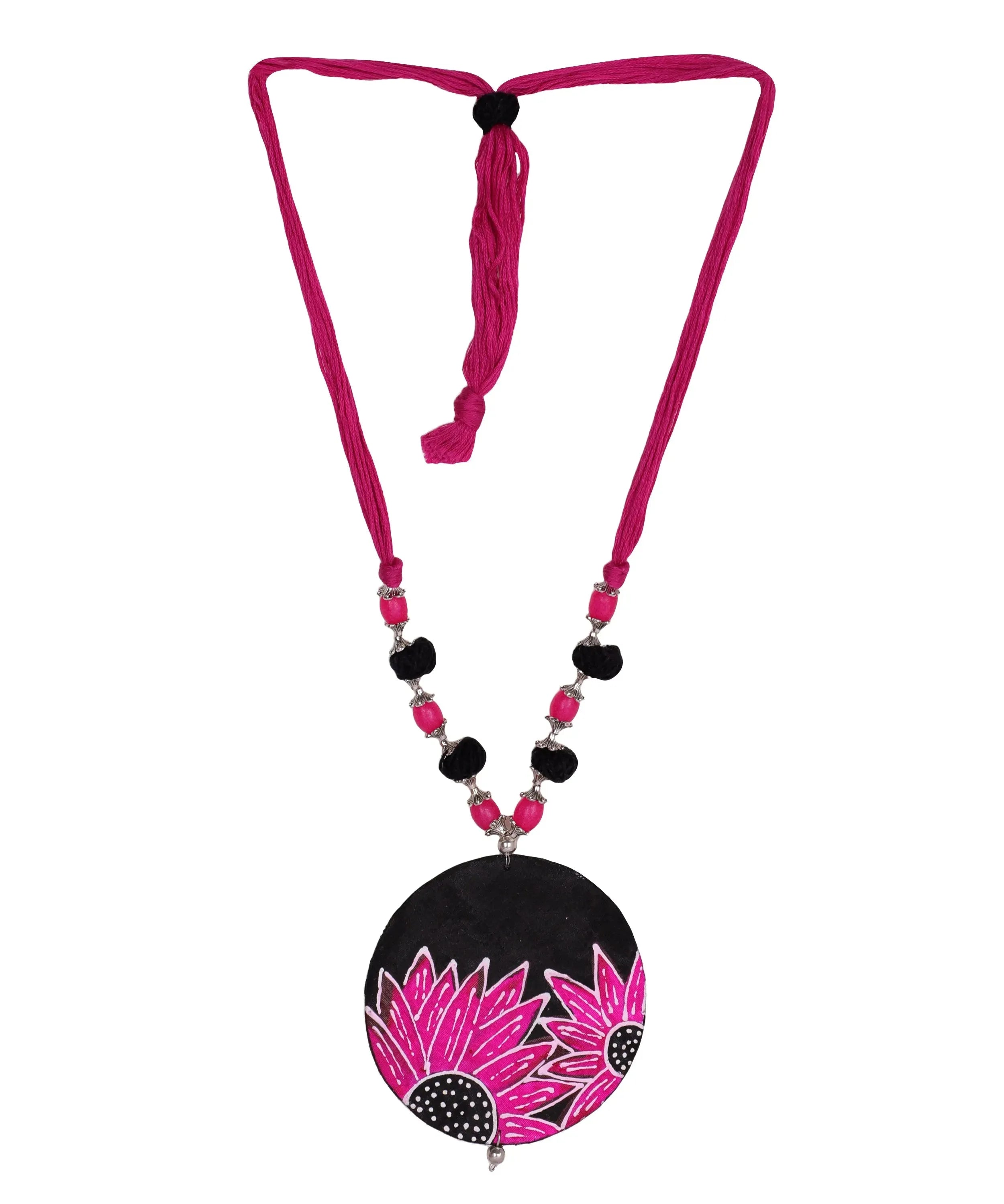Surajmukhi Classic Multi Color Hand Painted (Necklace Set) HP-NP-212 - KHOJ.CITY