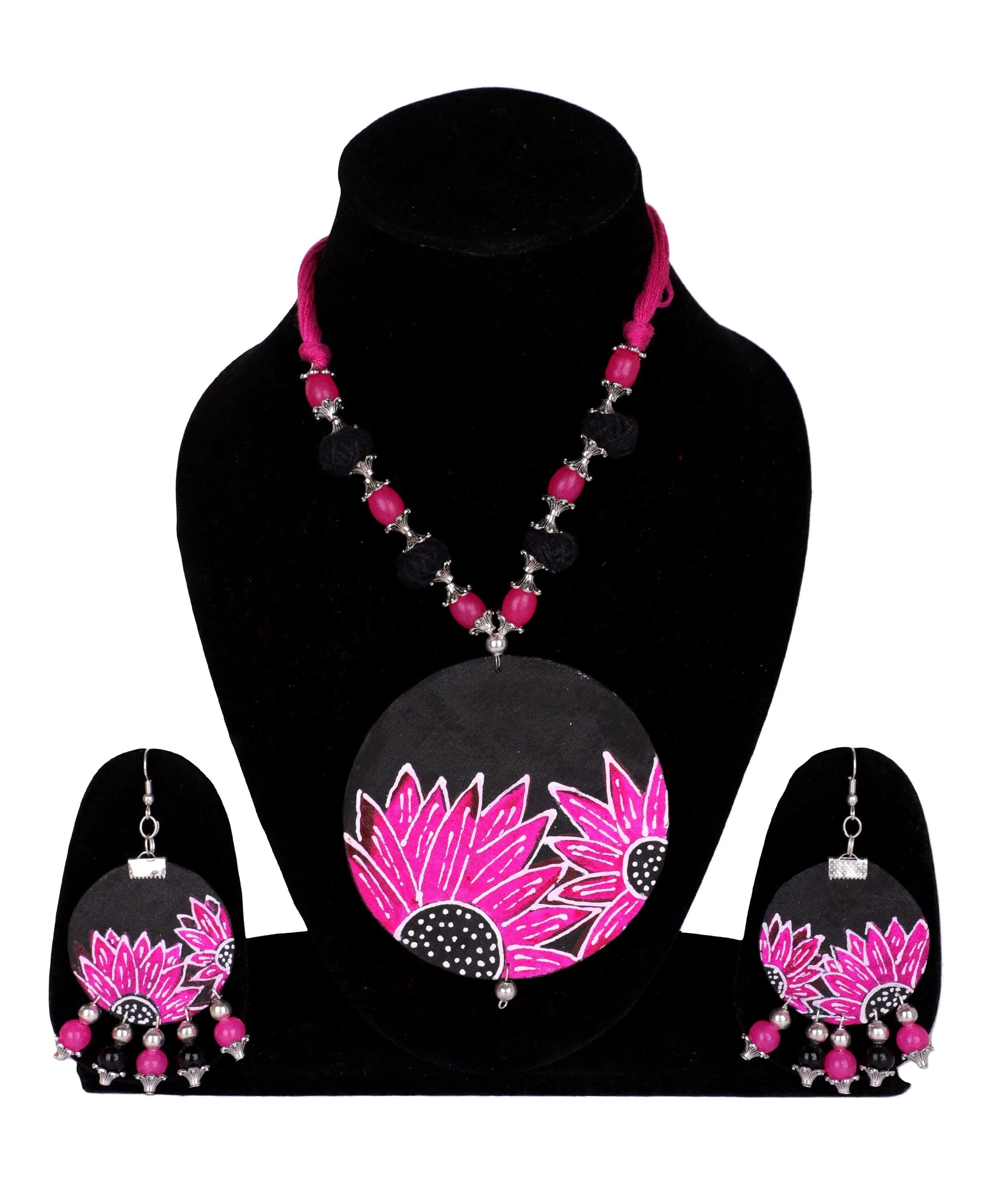 Surajmukhi Classic Multi Color Hand Painted (Necklace Set) HP-NP-212 - KHOJ.CITY