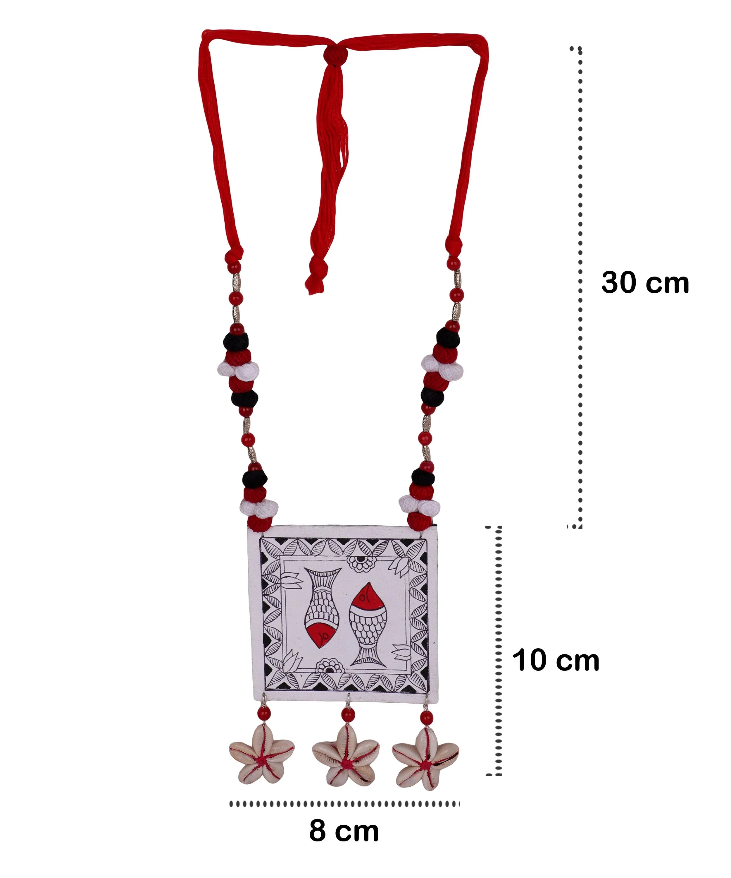 Surmayi Classic Multi Color Hand Painted (Necklace) HP-NP-102 - KHOJ.CITY