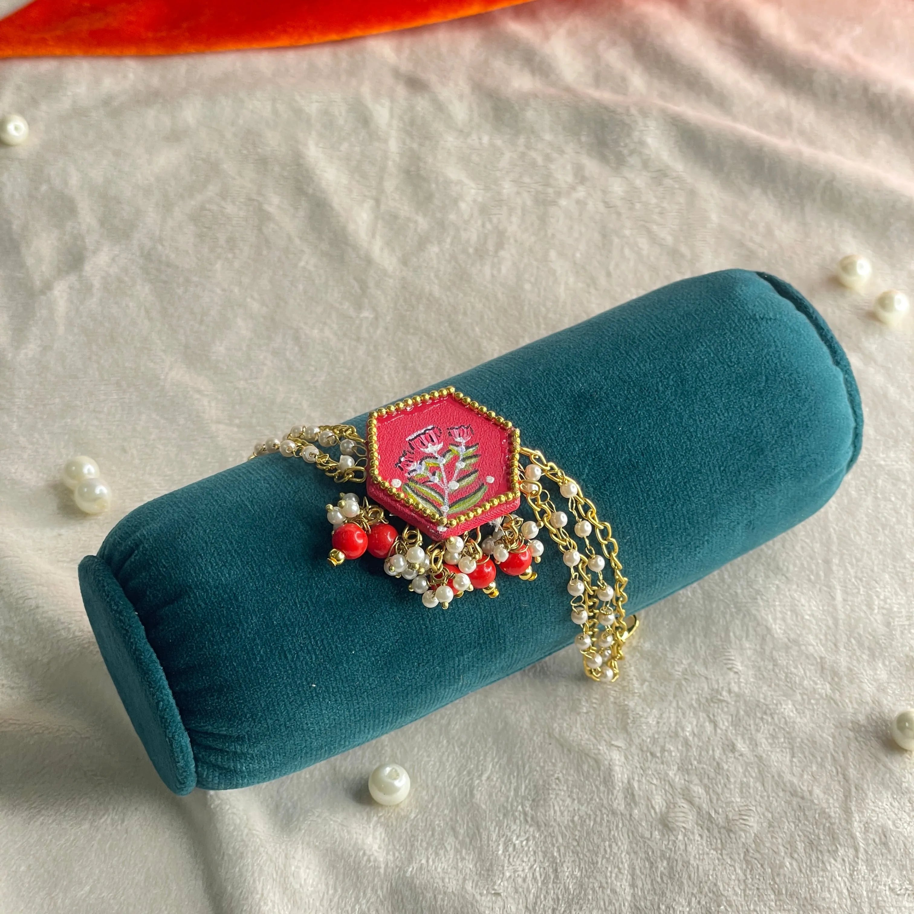 Cherry Traditional Multi Color Hand Painted (Bracelet) HP-BR-009 - KHOJ.CITY