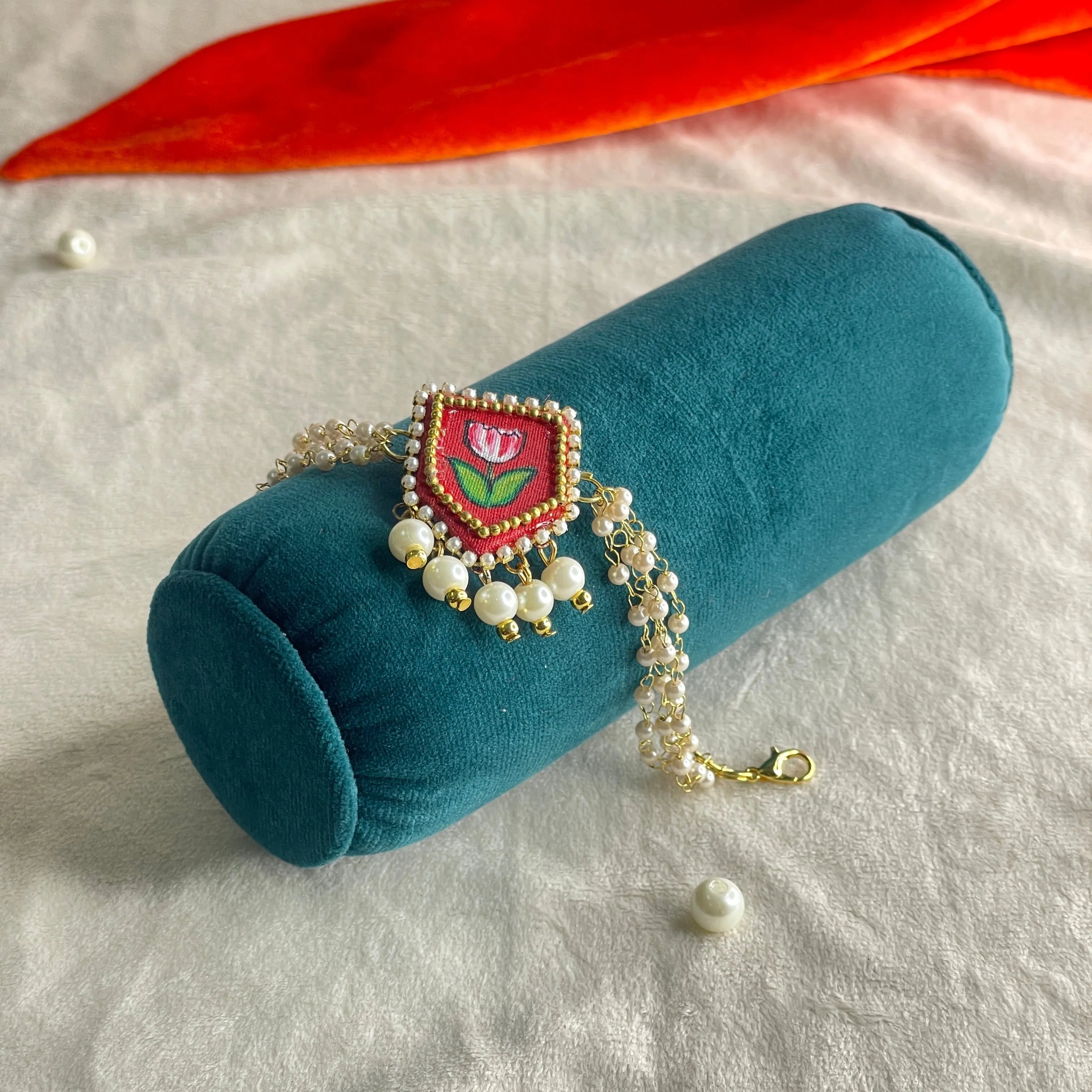 Adhira Classic Multi Color Hand Painted (Bracelet) HP-BR-010 - KHOJ.CITY