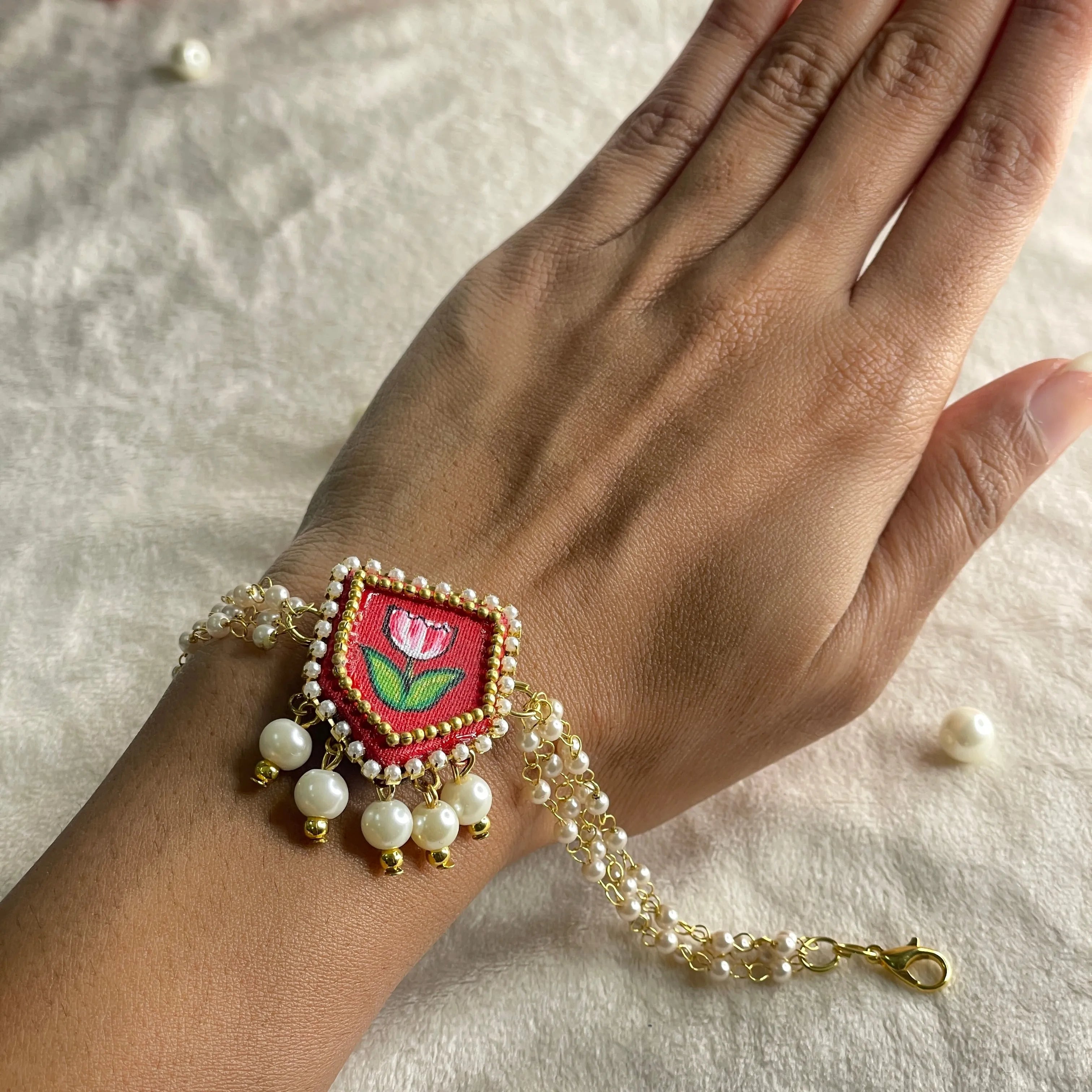 Adhira Classic Multi Color Hand Painted (Bracelet) HP-BR-010 - KHOJ.CITY