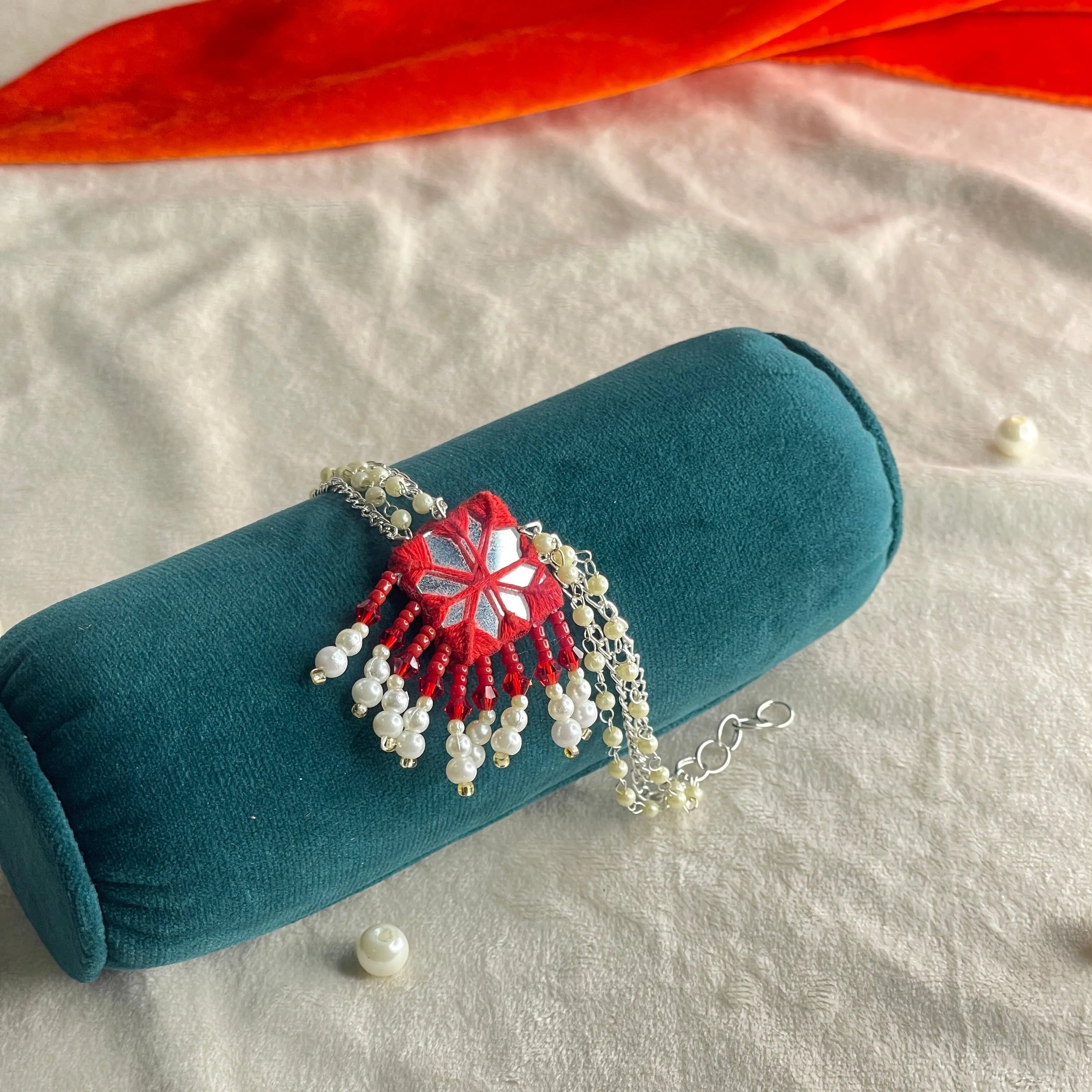 Raani Mirror Traditional Multi Color Handmade (Bracelet) HM-BR-008 - KHOJ.CITY